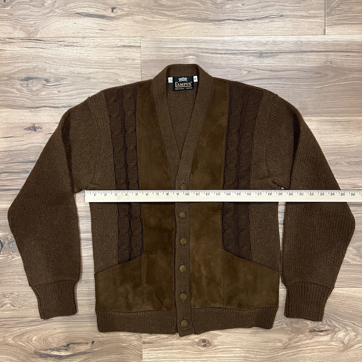 Other Vintage Campus Cardigan Sweater Brown Medium Made In USA Size US M / EU 48-50 / 2 - 4 Thumbnail