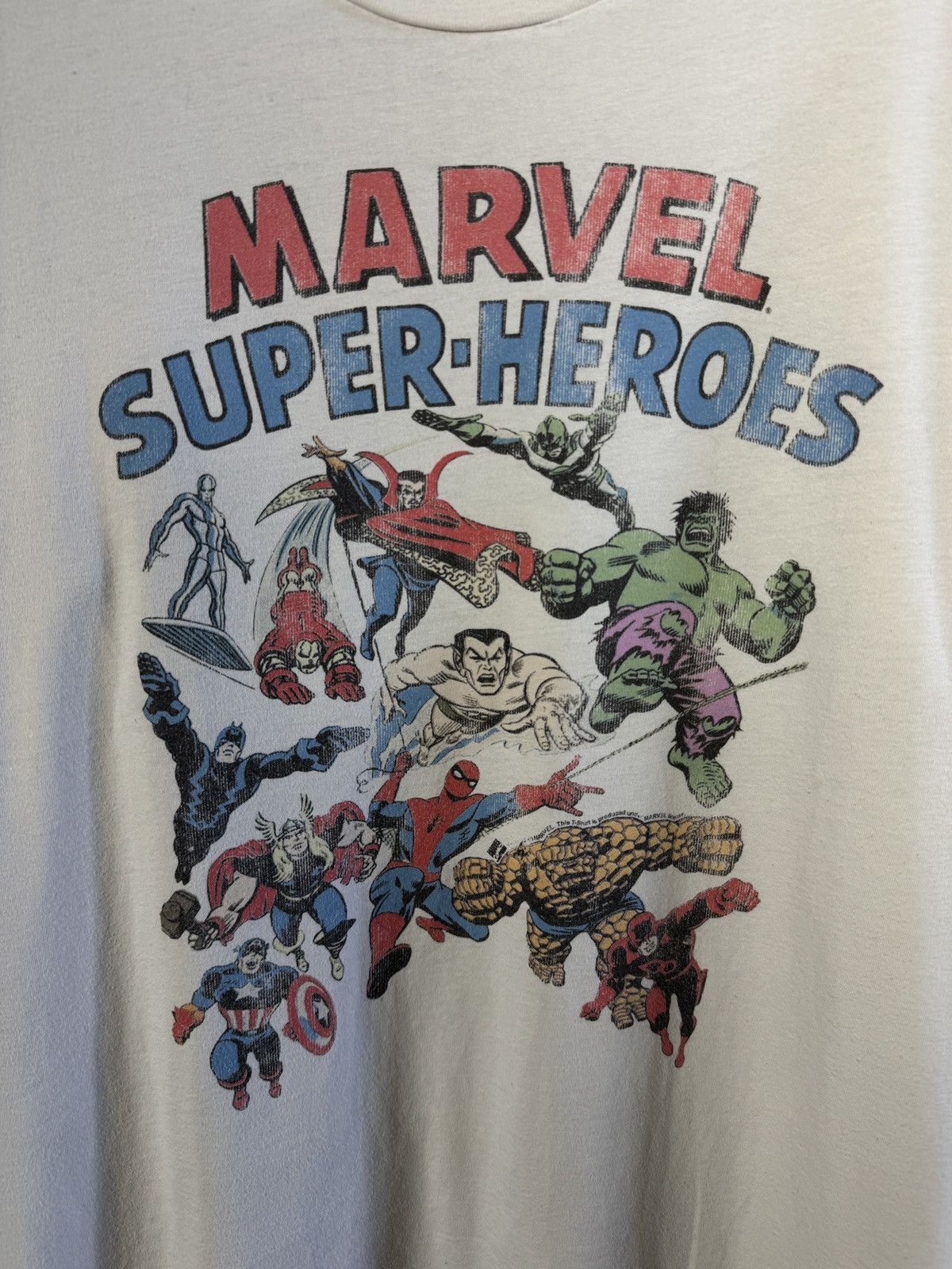 Marvel Comics Marvel Super-Heroes Vintage Tee Big Logo Made in USA Size L Size US L / EU 52-54 / 3 - 6 Thumbnail