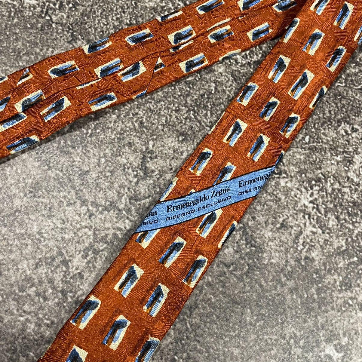 Ermenegildo Zegna × Vintage Rare Vintage Ermenedildo Zegna Tie 90’s Size ONE SIZE - 7 Thumbnail