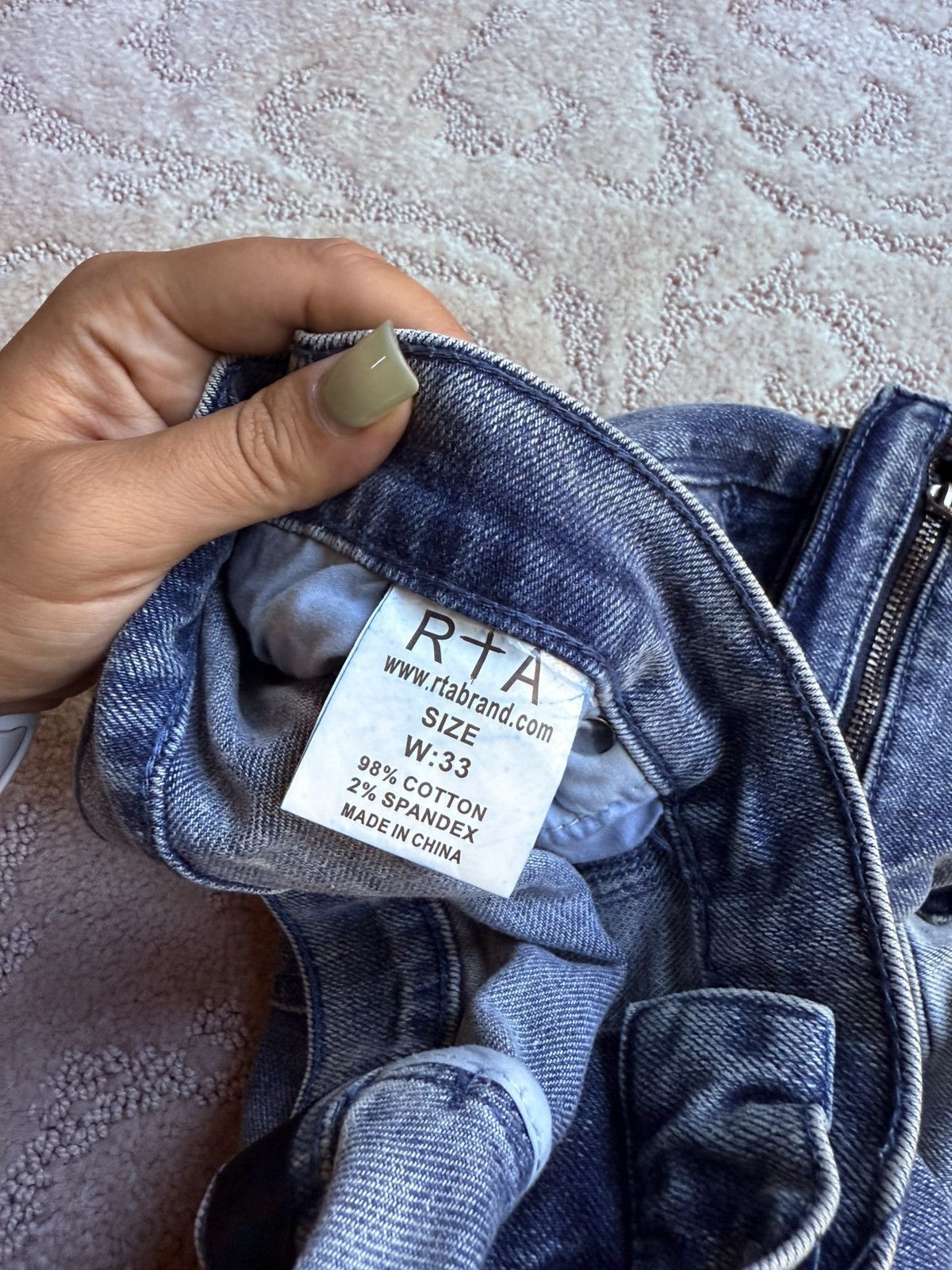 Rta SLATE CARGO SKINNY JEAN | VINTAGE INDIGO Size US 33 - 4 Thumbnail