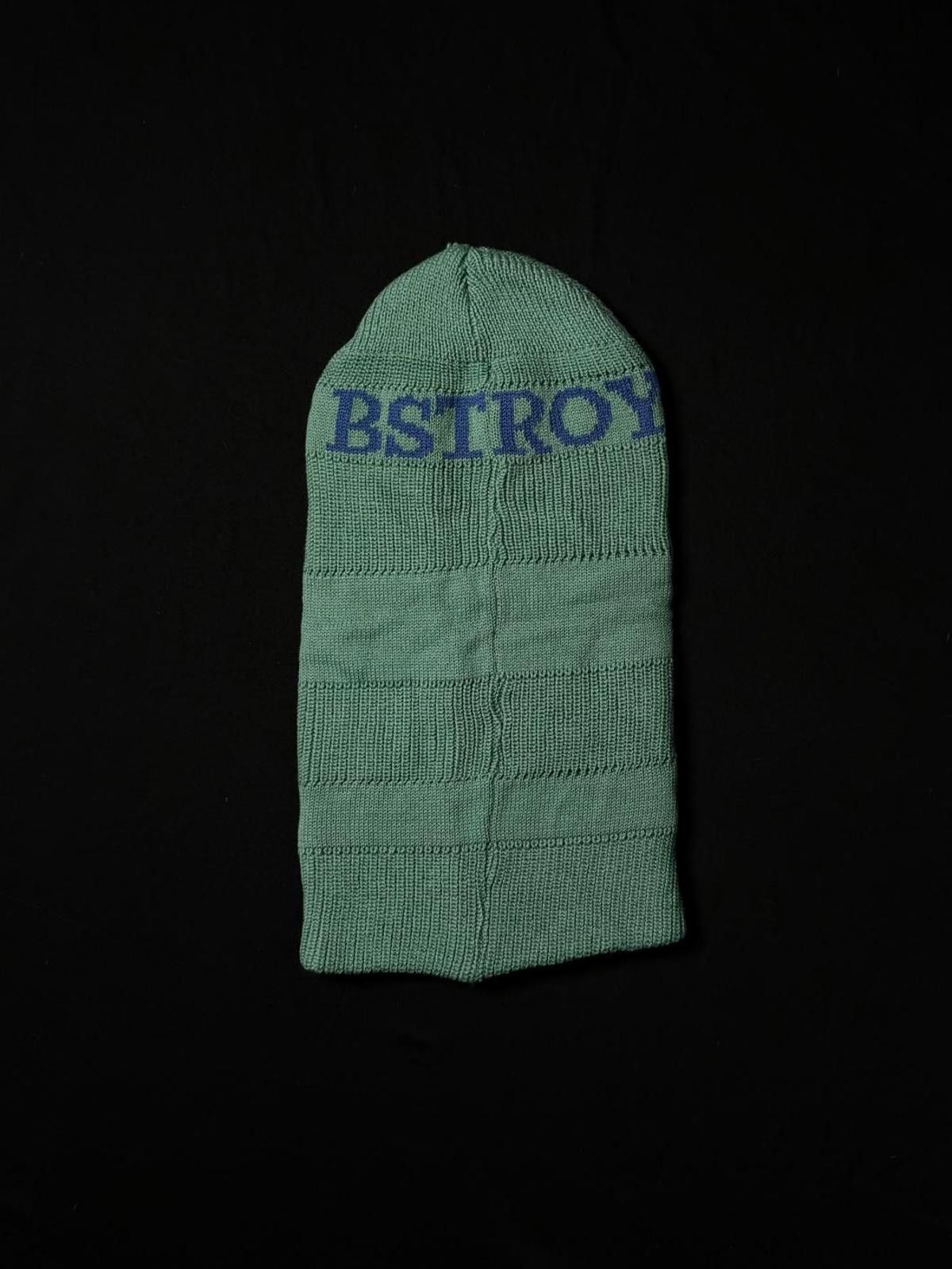 Japanese Brand Deadstock BESTROY Classic Logo Knit Balaclava Ski Mask Green Size ONE SIZE - 5 Thumbnail