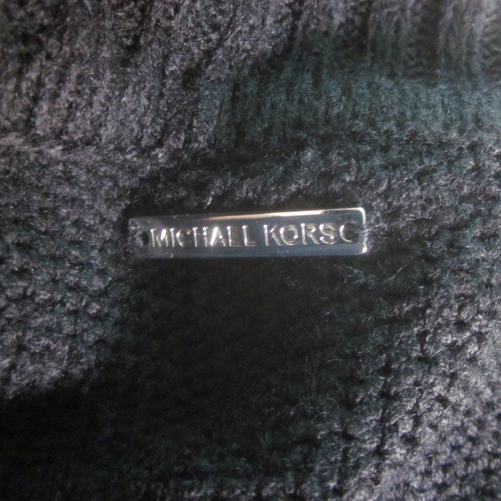 Michael Kors Michael Kors Black Knit Pullover Textured Metallic Stripe Po Size ONE SIZE - 6 Thumbnail