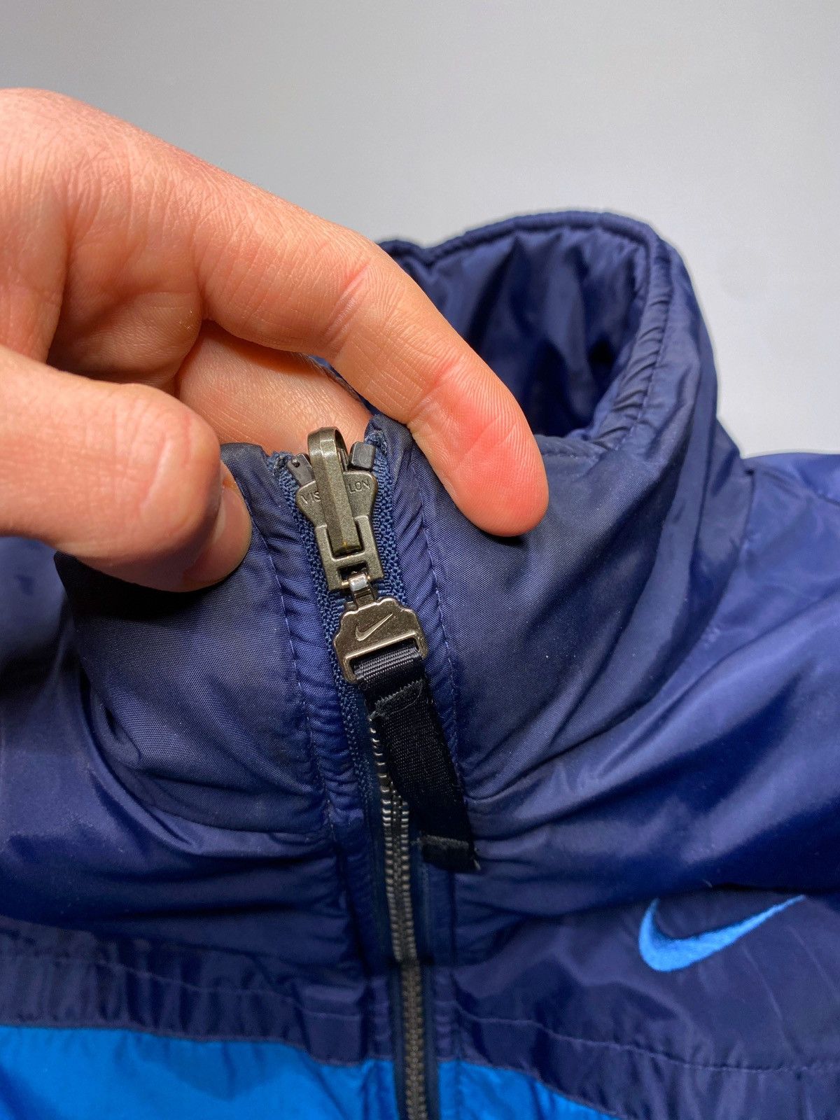 Nike Vintage 90’s Nike Y2k Nylon Reversible Puffer Down Jacket Size US S / EU 44-46 / 1 - 10 Thumbnail