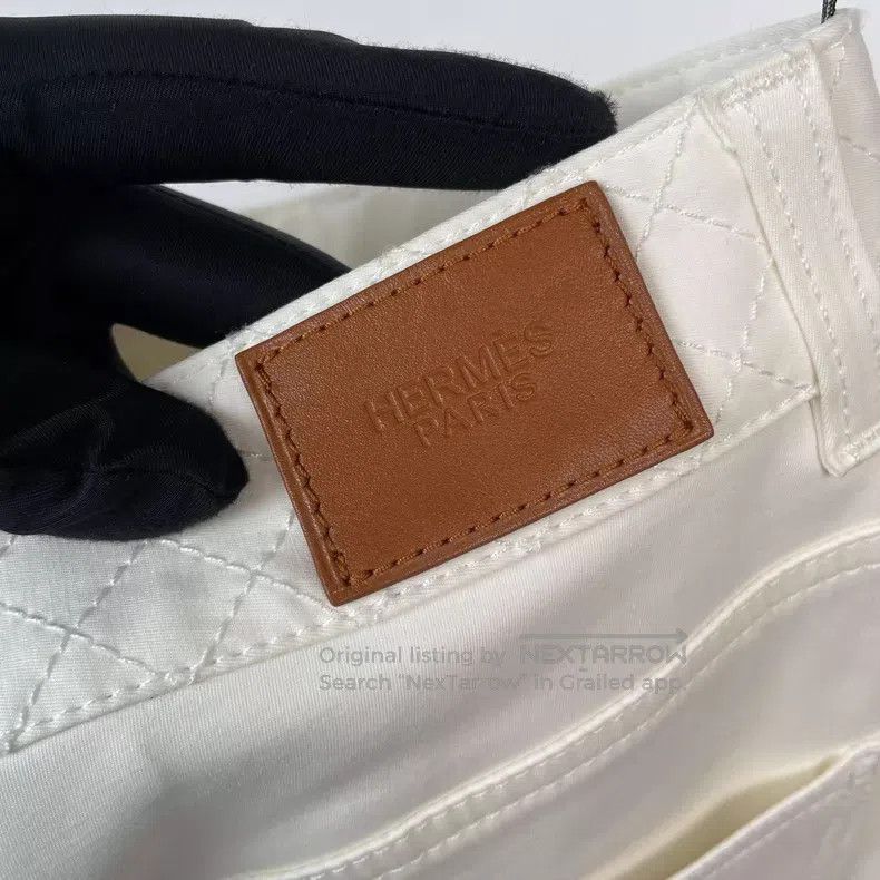 Hermes Hermes White Trousers Size 25" / US 0 / IT 36 - 5 Thumbnail