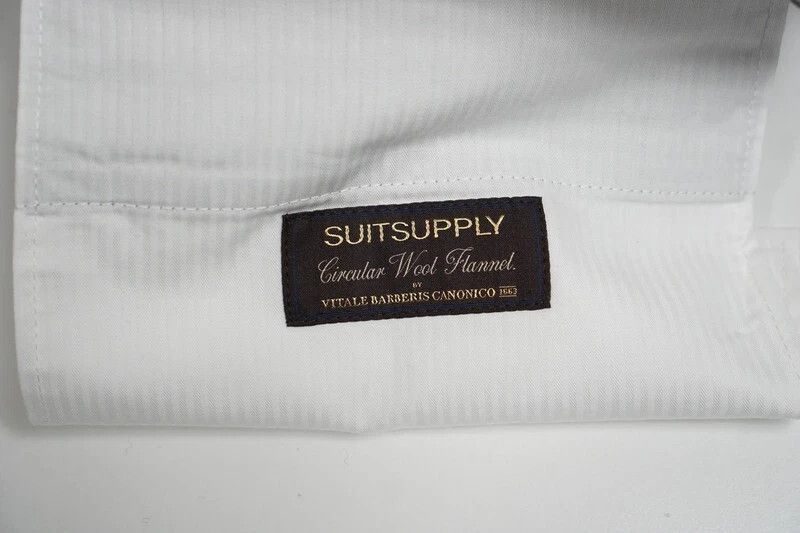 Suitsupply Men Suitsupply Soho Turn - Up Trousers Flannel Grey UK/US40 Size 40R - 4 Thumbnail