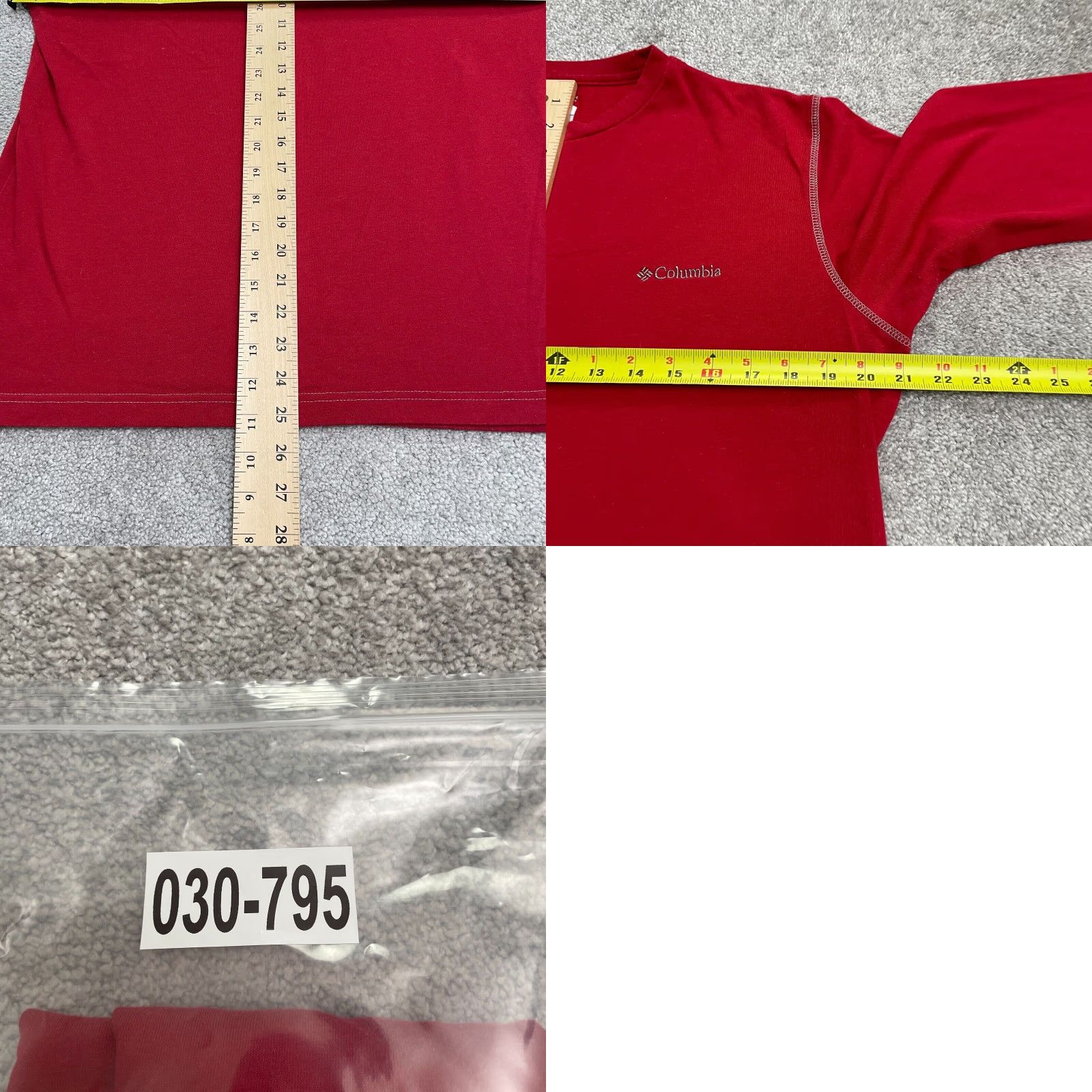 Vintage Columbia Mens Red Omni Wick Shirt Long Sleeve Crew Neck Outdoor Top Size US L / EU 52-54 / 3 - 8 Thumbnail