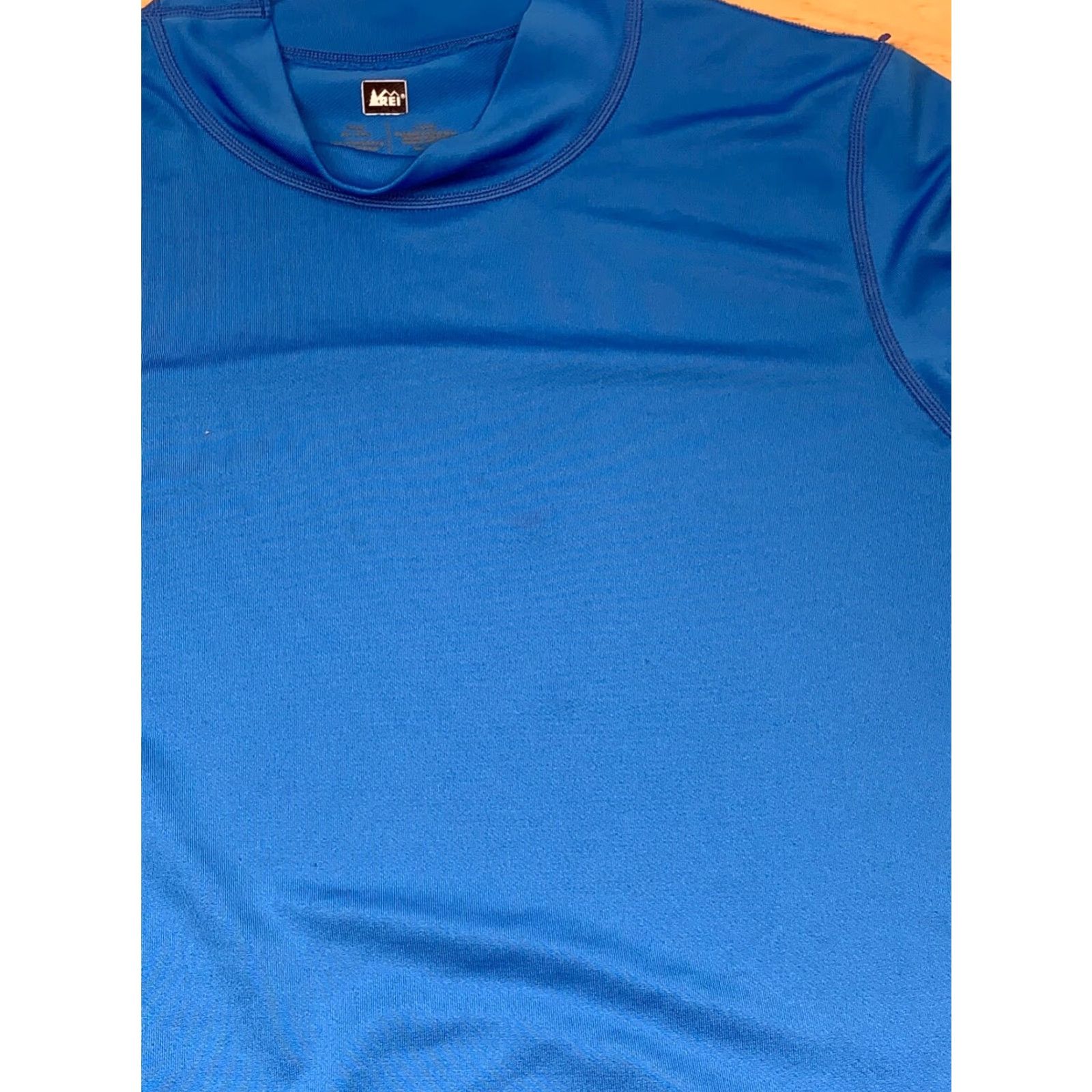 Vintage REI Unisex Adults Long Sleeve Mock Neck Shirt XL XS Blue T-Shirt 4421 Size US XL / EU 56 / 4 - 4 Thumbnail