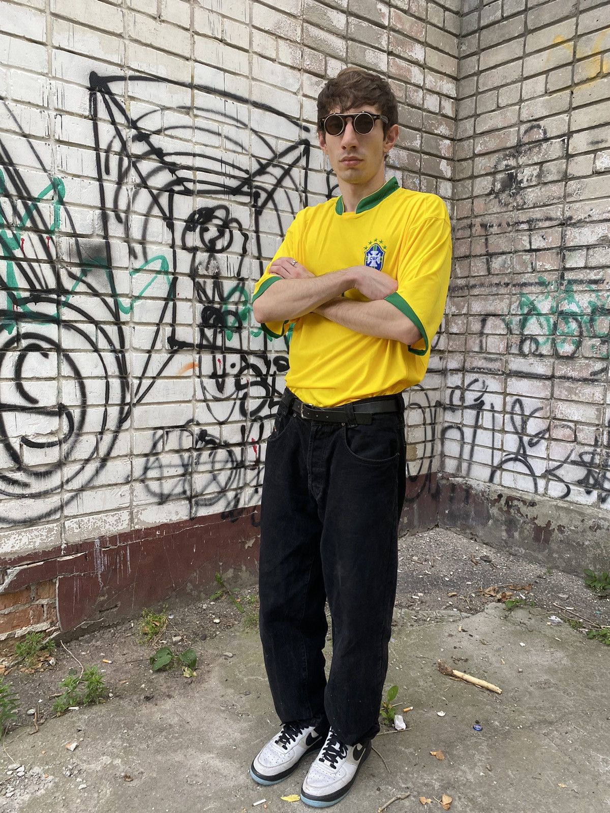 Vintage Blokecore Vintage Brazil #10 RONALDINHO Soccer Jersey Size US XXL / EU 58 / 5 - 12 Thumbnail