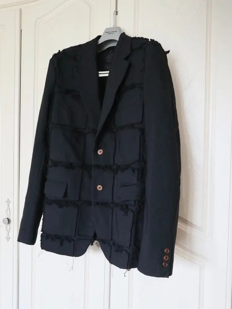 Comme des Garcons Comme Des Garcons Homme Plus 18AW White Shock Patches Jacke Size US M / EU 48-50 / 2 - 2 Thumbnail