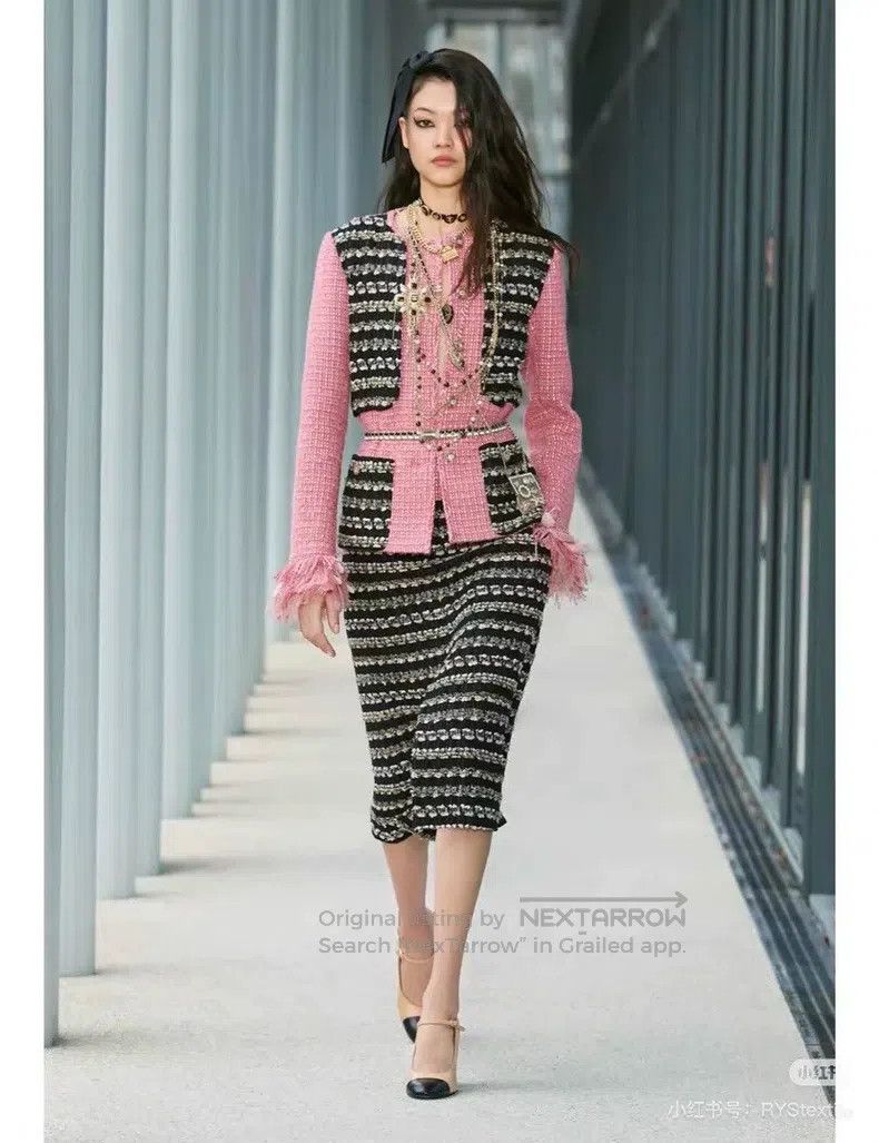 Chanel Chanel Autumn and Winter High-end Handicraft Workshop Pink Size XXS / US 00 / IT 34 - 9 Thumbnail