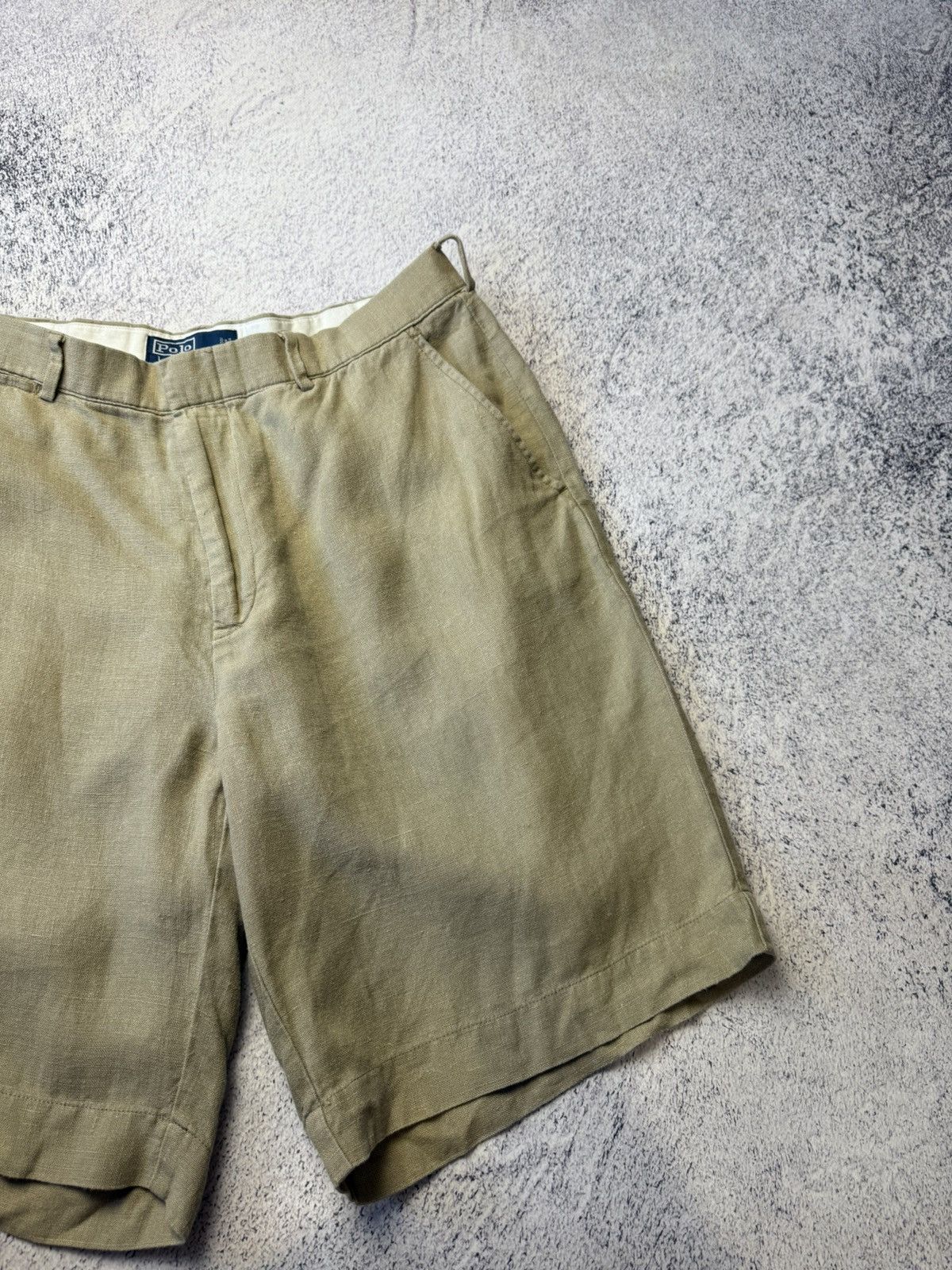 Polo Ralph Lauren Vintage Polo Ralph Lauren Linen Shorts Old Money Size 34 Size US 34 / EU 50 - 12 Thumbnail