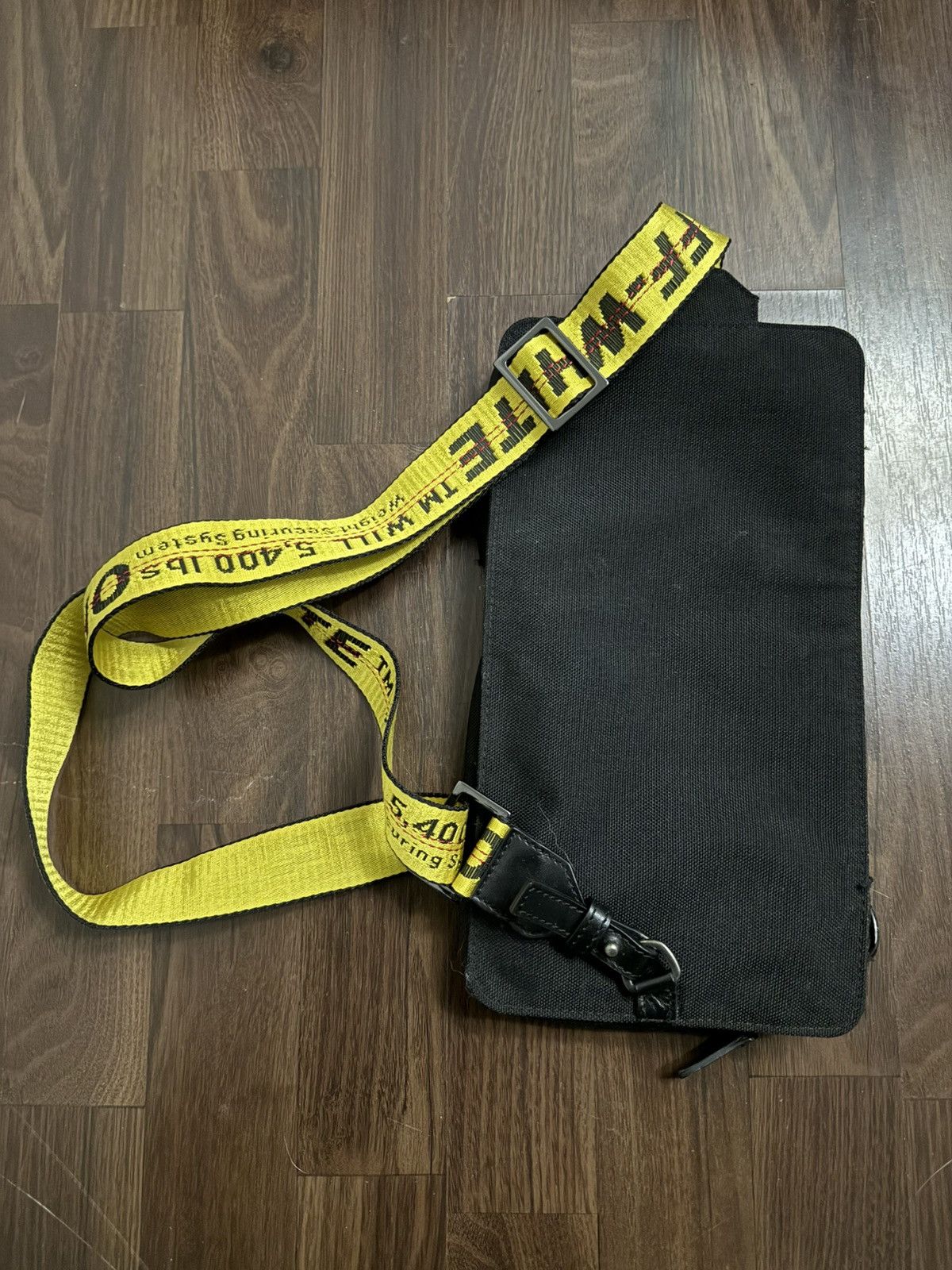 Off-White Off White - Black Cordura Logo Print Cross-Body Bag Size ONE SIZE - 7 Thumbnail