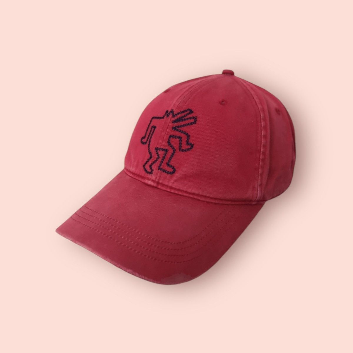 Keith Haring × Uniqlo VINTAGE KEITH HARING X UNIQLO DISTRESSED VISOR Size ONE SIZE - 1 Thumbnail
