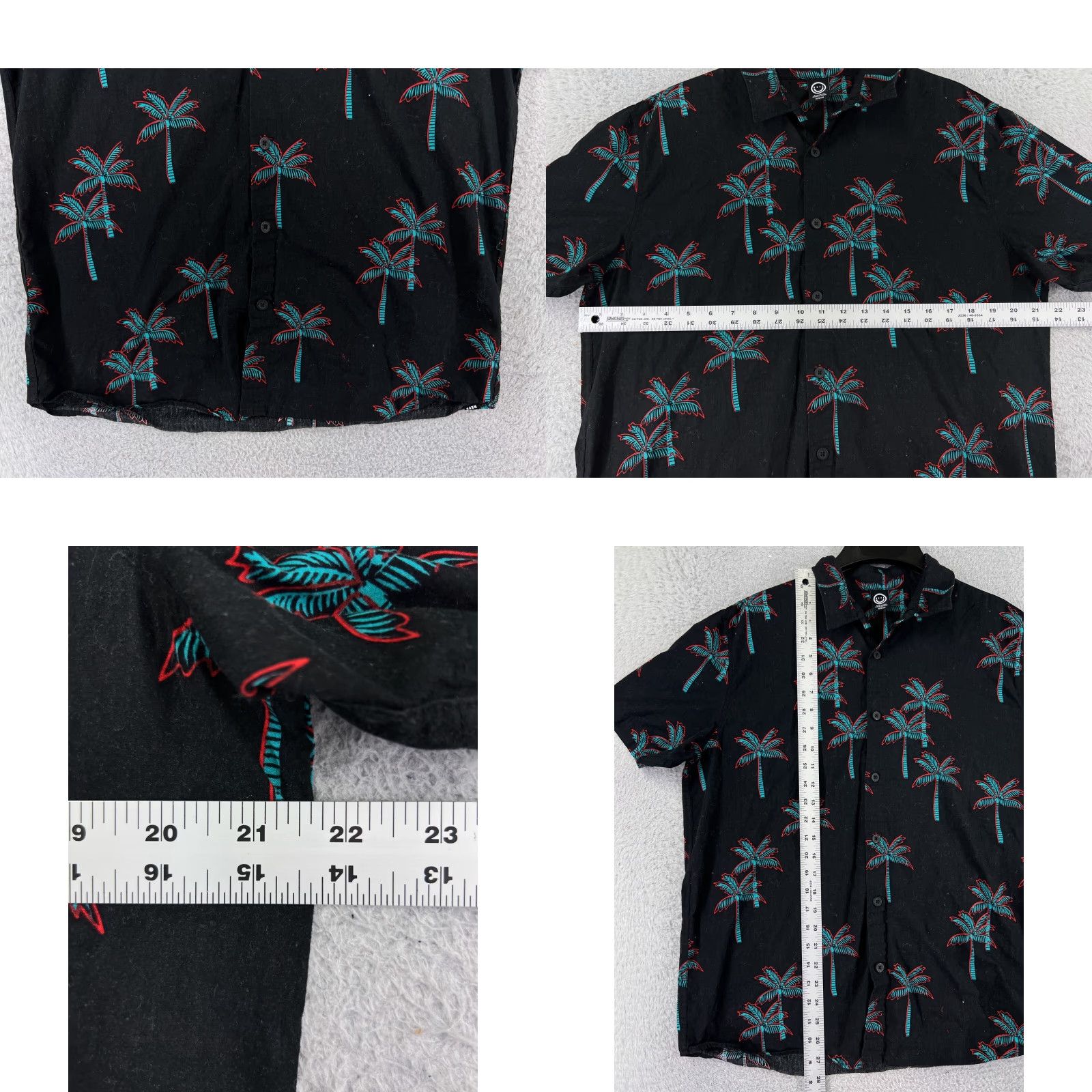 Vintage NEFF Shirt Mens Medium Black Palm Tree All Over Print Hawaiian 100% Cotton Beach Size US M / EU 48-50 / 2 - 8 Thumbnail