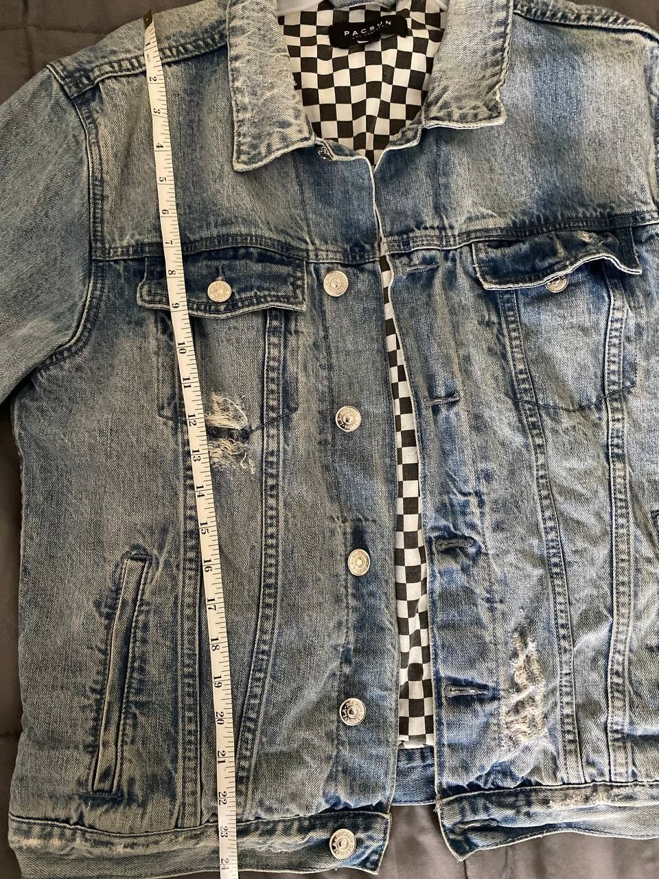Pacsun Pacsun Distressed Denim Jean Jacket Size US M / EU 48-50 / 2 - 12 Thumbnail