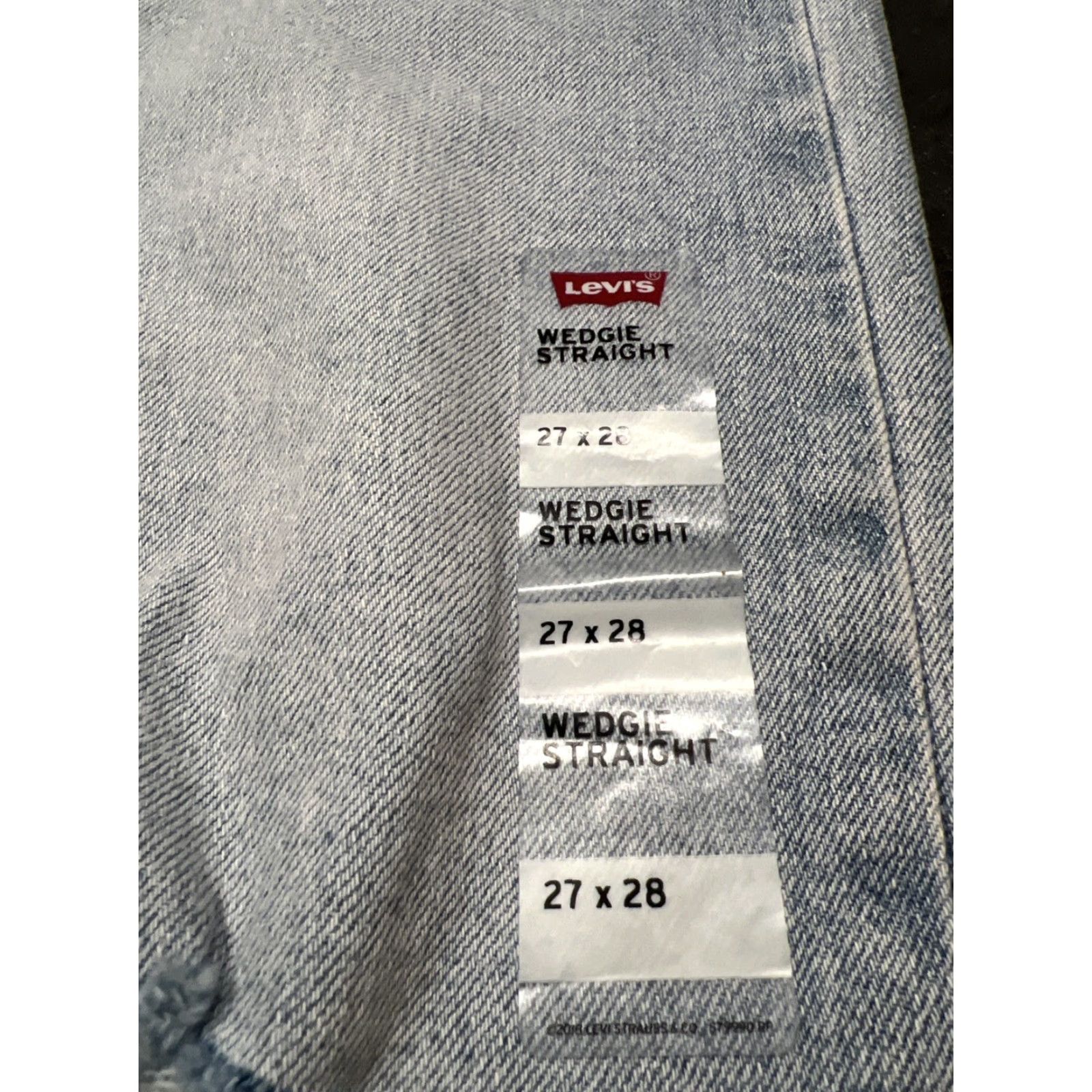 Levi's Levi's Jeans Women 27x28 Wedgie Straight Fit High Rise Button Fly Distressed Blue 99% Cotton 1% Elastane Regular Inseam 28 Pocket 5 Size 27" / US 4 / IT 40 - 7 Thumbnail