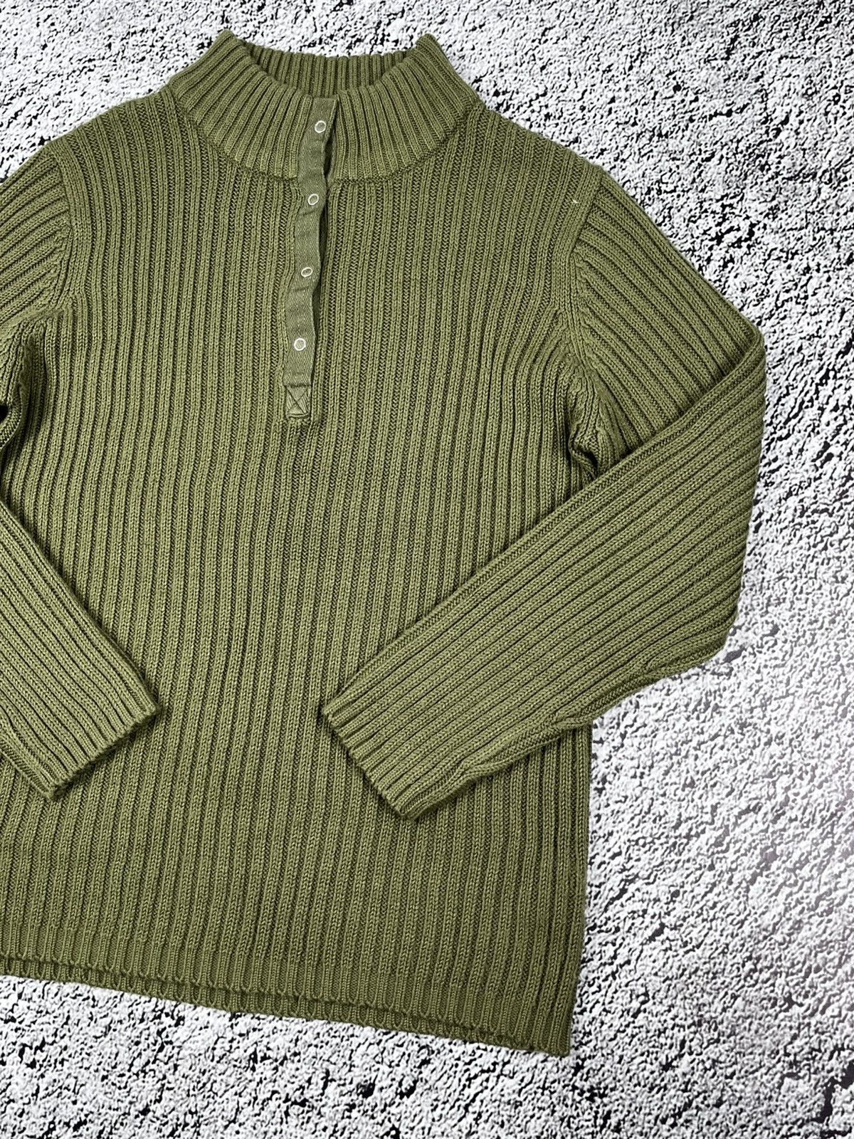 Japanese Brand Vintage Y2K ribbed 1/4 sweater 00s style streetwear Size US S / EU 44-46 / 1 - 4 Thumbnail