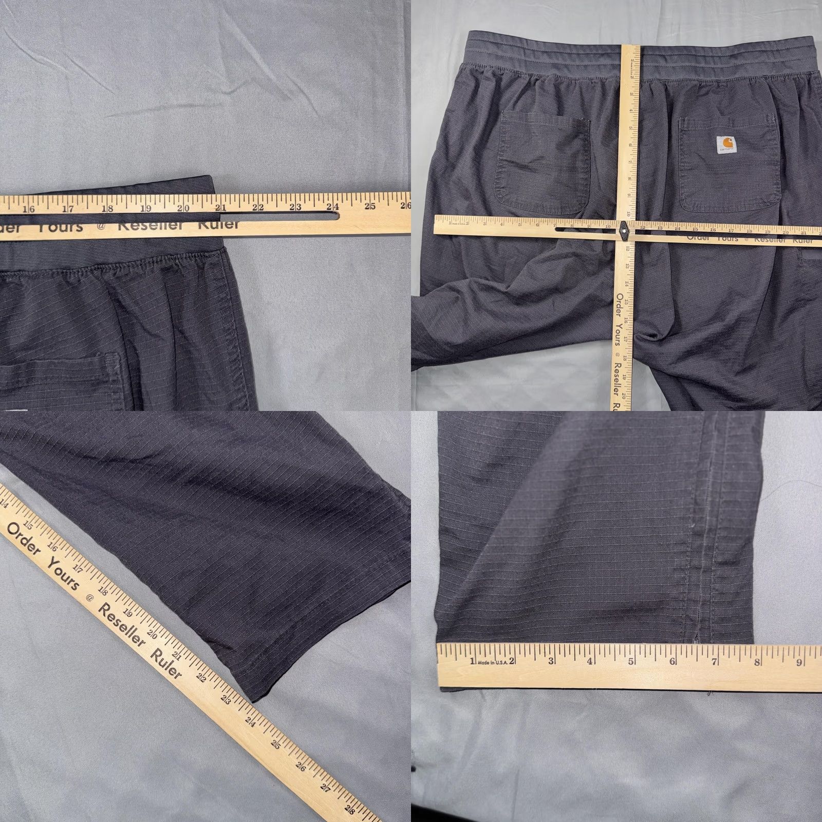 Carhartt Carhartt Pants Womens Petite 3XL Gray Cargo Elastic Waist Ankle Zip Stretch Size 40" / US 18 - 8 Thumbnail