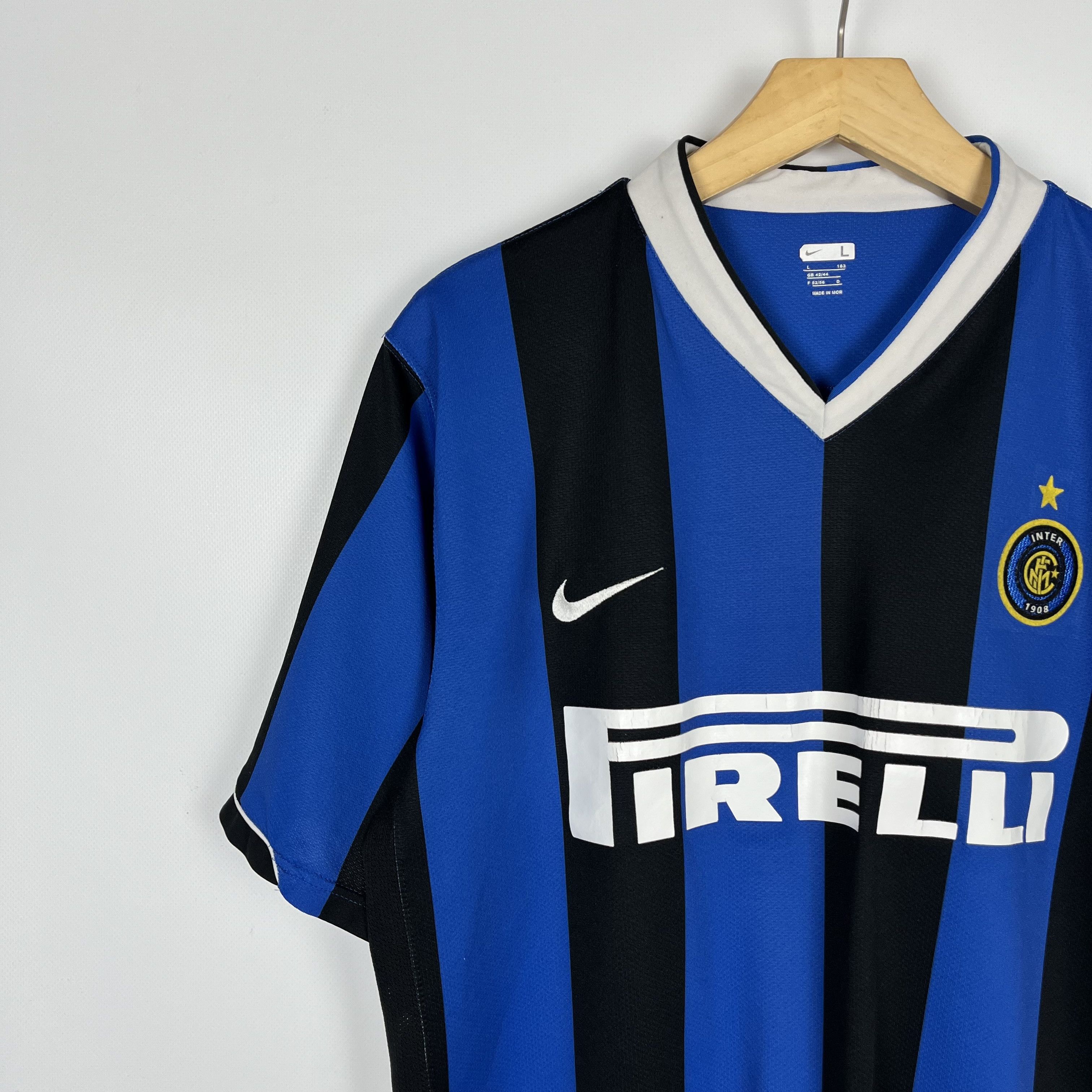 Nike Vintage Nike Inter Milan Home Soccer Jersey 2006/2007 Size US L / EU 52-54 / 3 - 3 Thumbnail