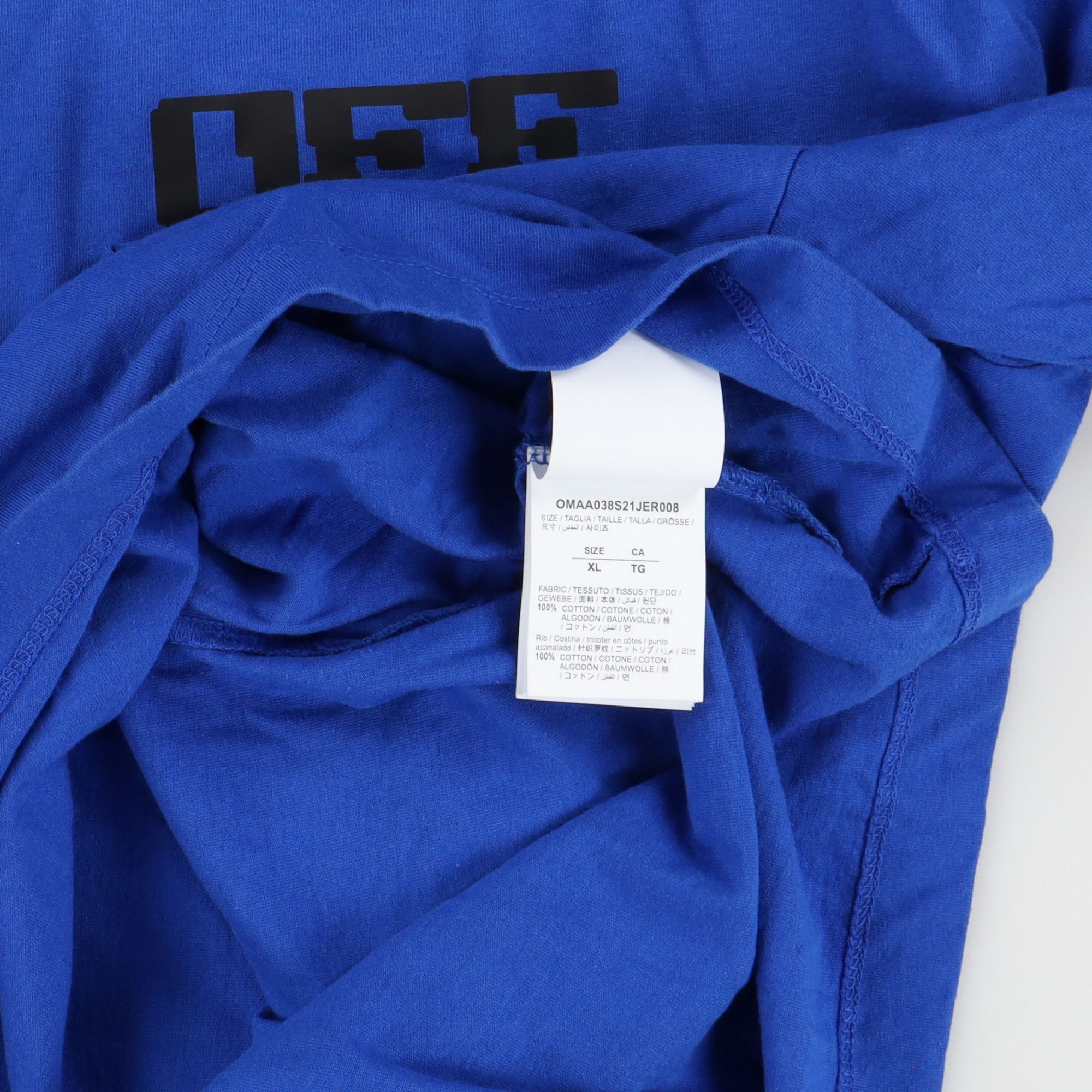 Off-White Blue Tech Marker Arrows Logo Oversized T-Shirt Size US XL / EU 56 / 4 - 7 Thumbnail