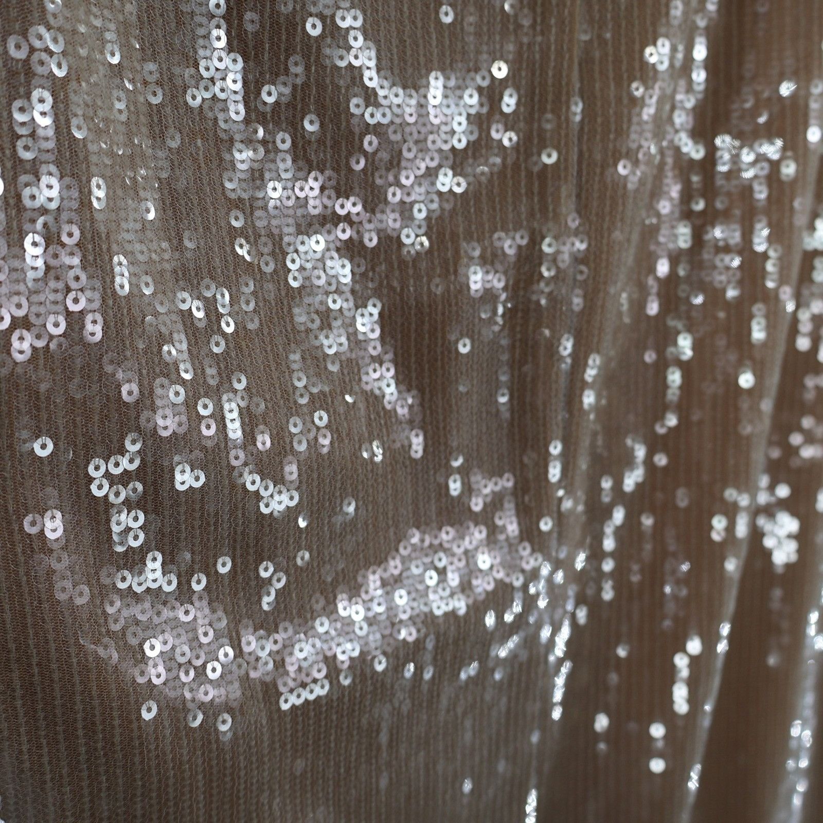 Self-Portrait Self Portrait Sequin Maxi Dress Womens 10 Beige Formal Dance Size L / US 10 / IT 46 - 17 Thumbnail