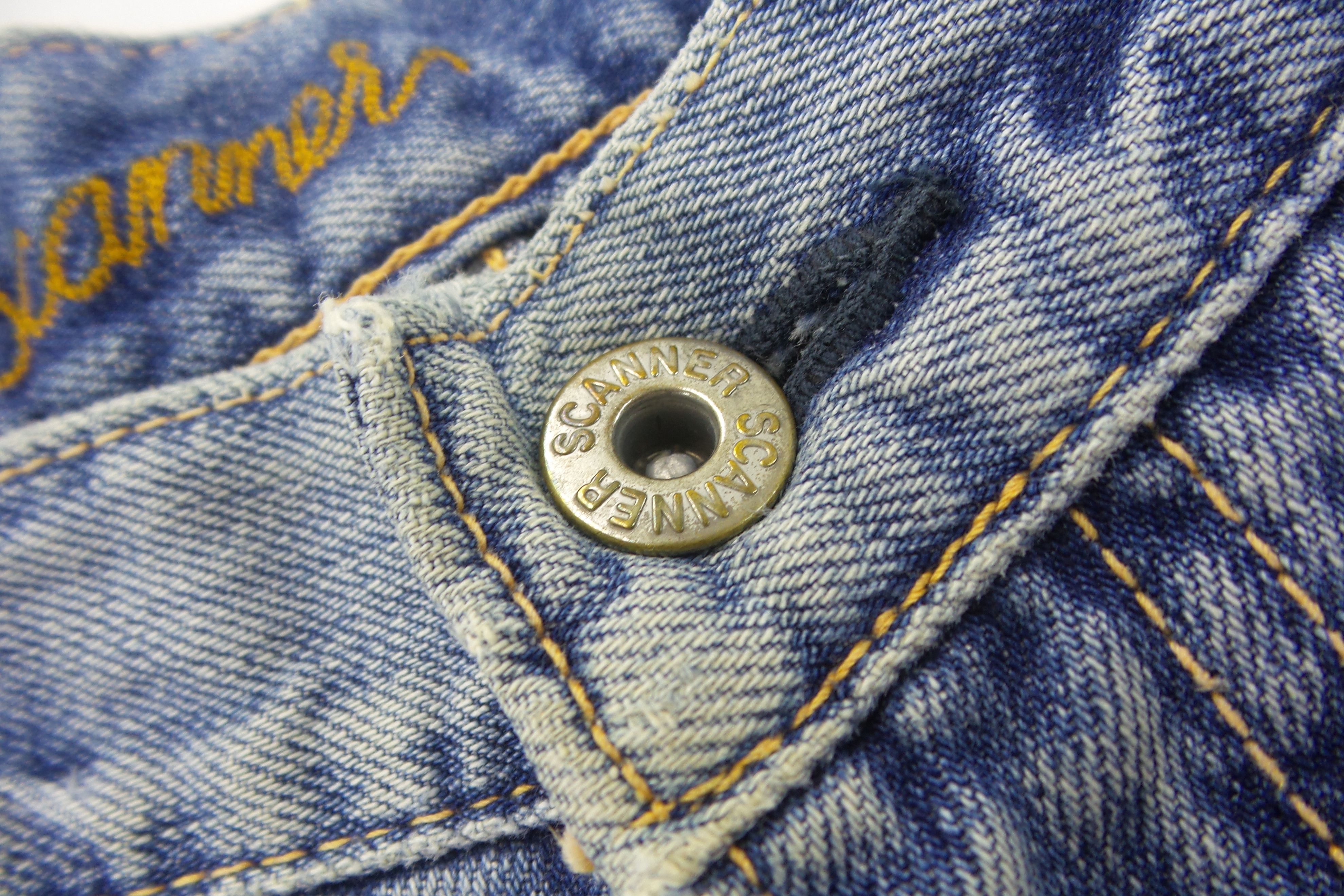 FDMTL × Japanese Brand DSTRSSD Scanner Fundamental Prdct Stonewashed Jeans W33xL37 Size US 34 / EU 50 - 2 Thumbnail