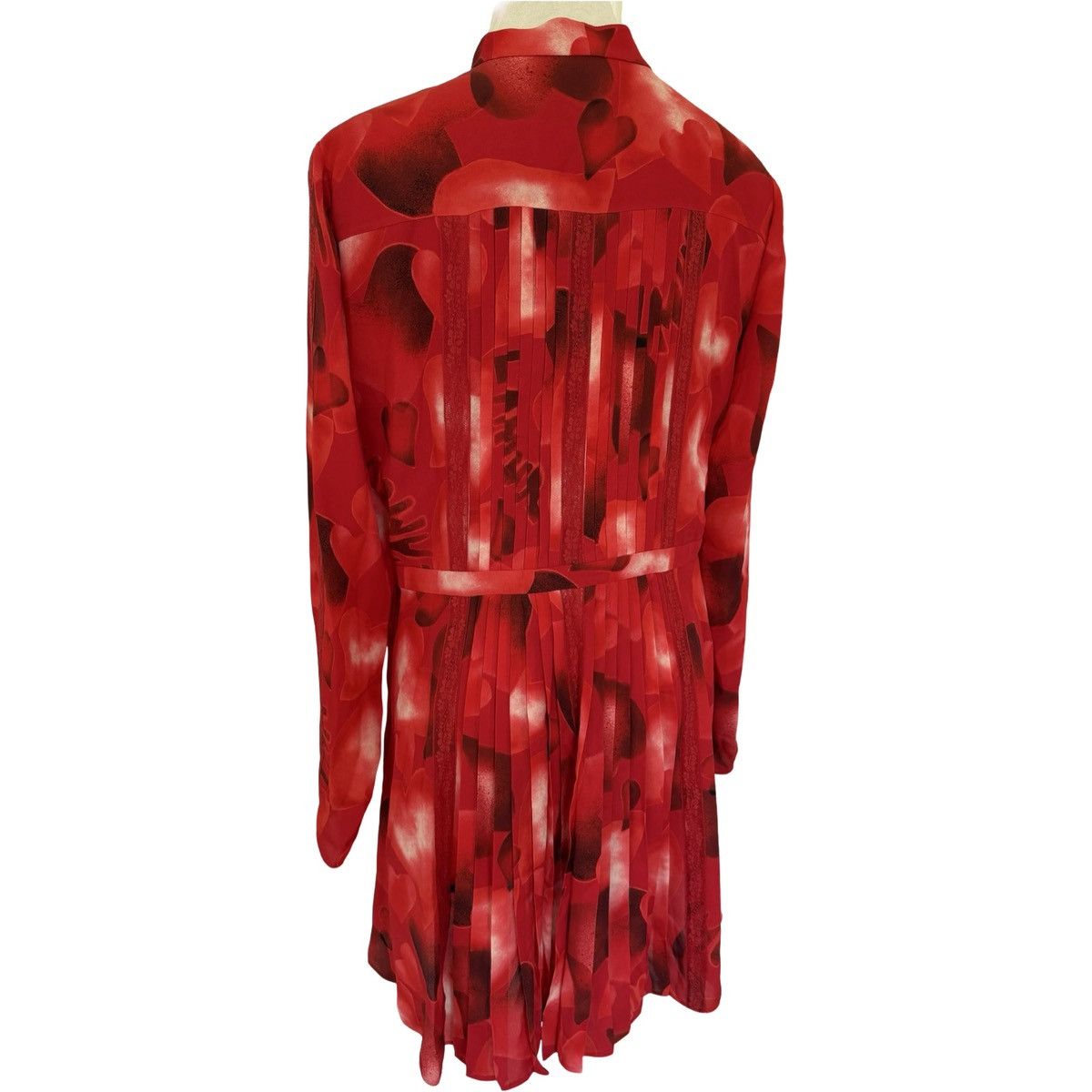 Valentino Valentino Red Silk Floral Dress - Pre-Fall 2015 Size L / US 10 / IT 46 - 3 Thumbnail