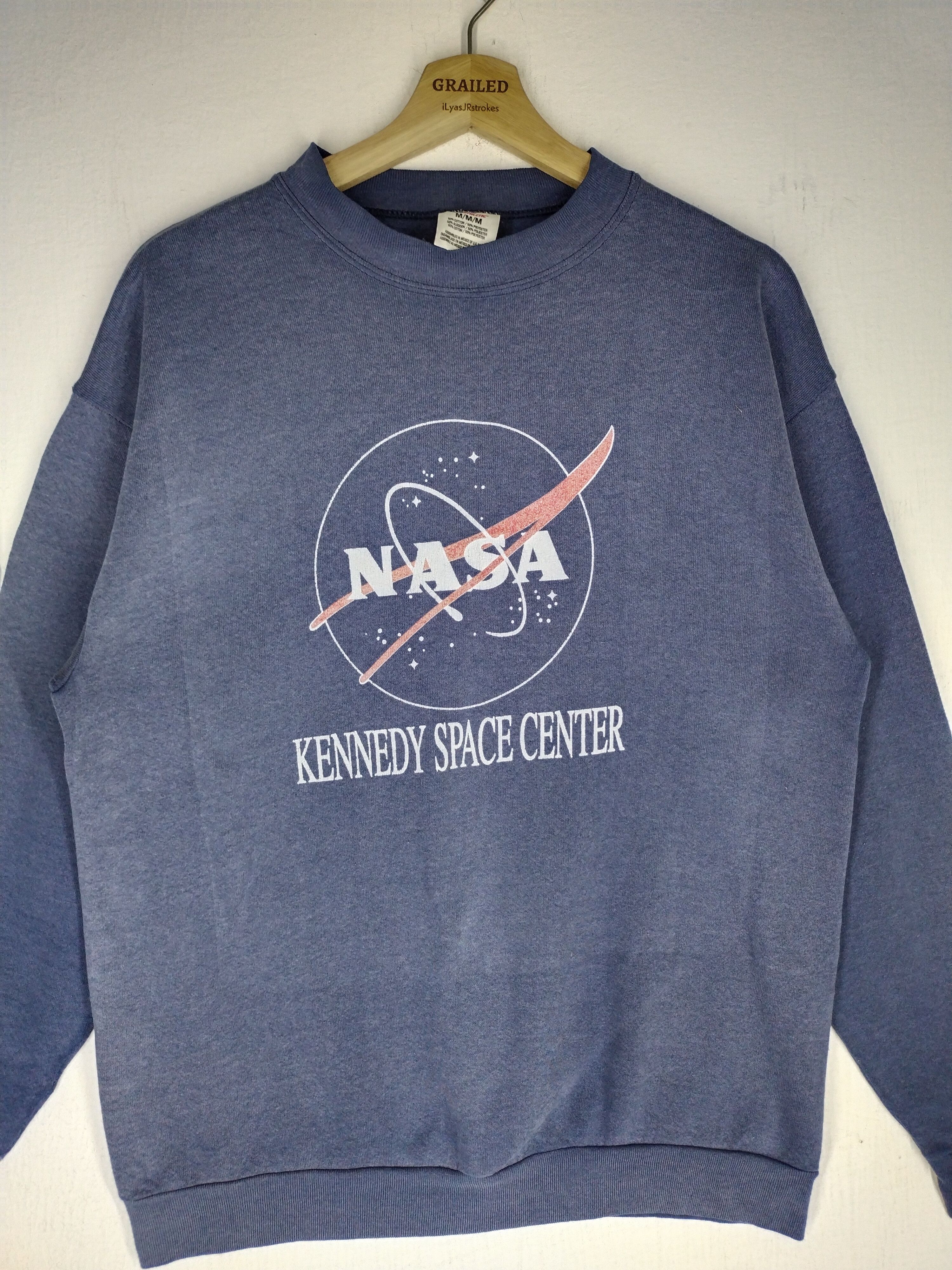 NASA × Vintage 🔥 Vtg Nasa Kennedy Space Center Sweatshirt Size US M / EU 48-50 / 2 - 3 Thumbnail
