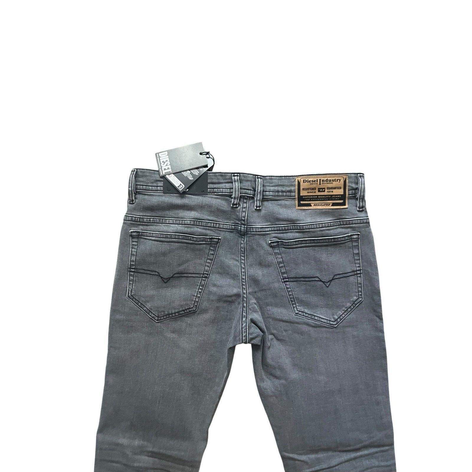 Diesel Diesel Mens Thommer Slim Fit Jeans RB068 Grey Size 34/32 Size US 34 / EU 50 - 3 Thumbnail