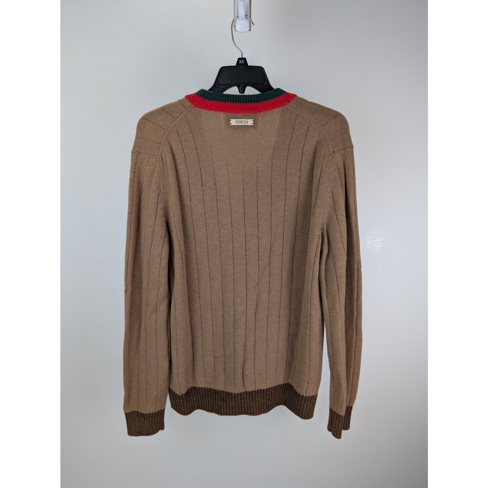 Gucci o1rshd1 Fine Camel Long Sleeve Cardigan Sweater Camel/Brown Size US XL / EU 56 / 4 - 10 Thumbnail