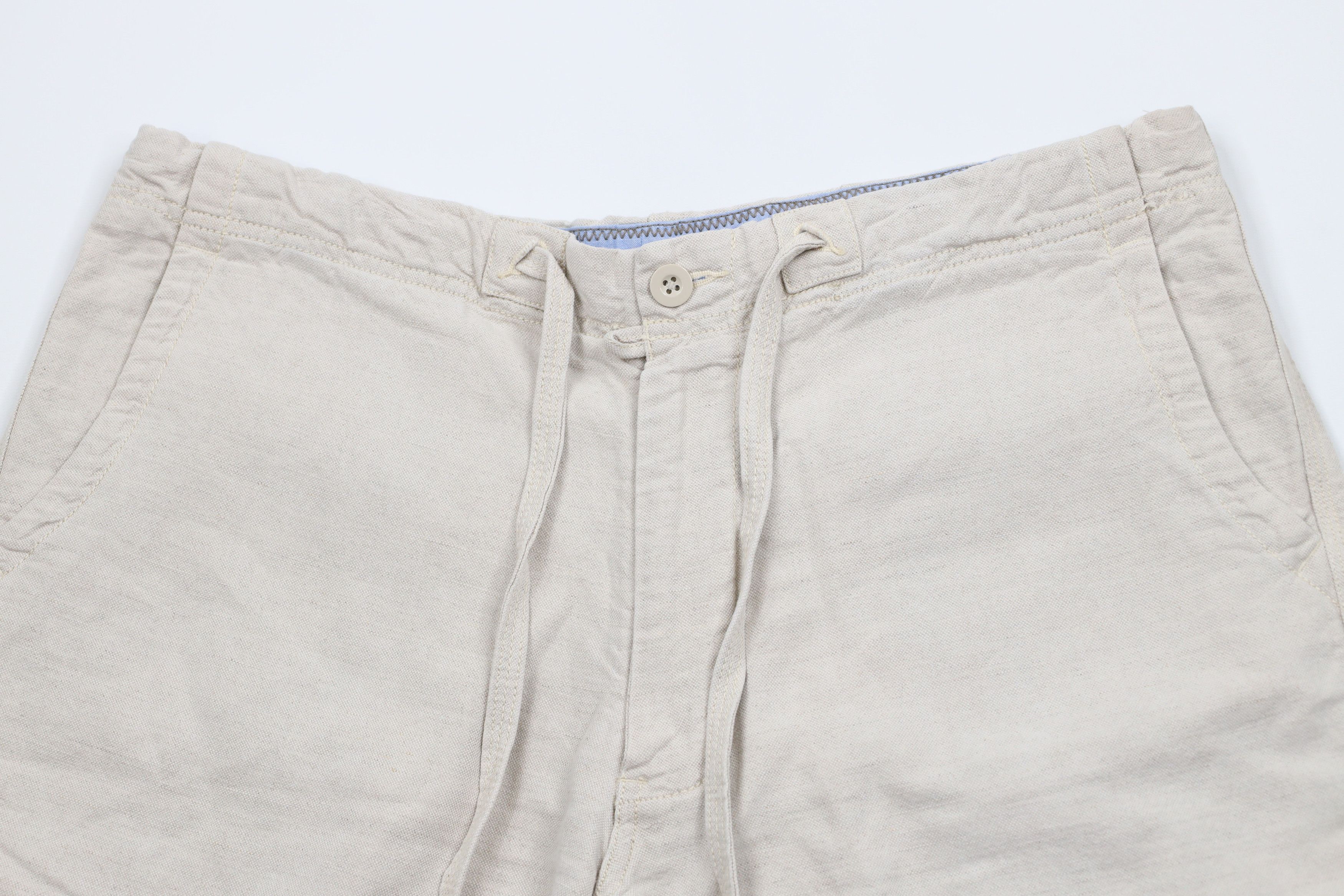 Gap Vintage Y2K Gap Above Knee Linen Blend Harem Shorts Beige Size US 34 / EU 50 - 2 Thumbnail