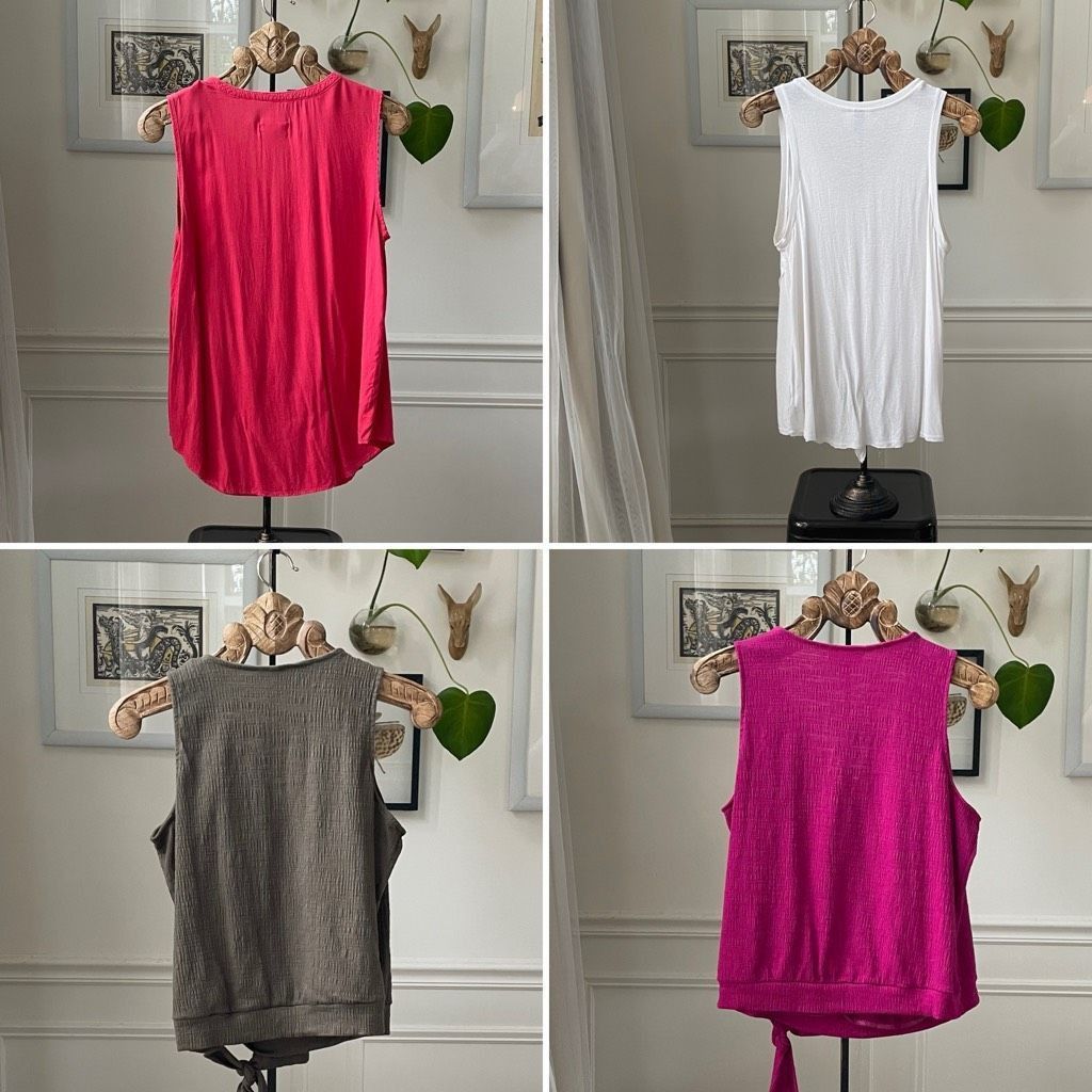 Other 4 Universal Thread Sleeveless Tops Red White Magenta Olive G Size L / US 10 / IT 46 - 6 Thumbnail