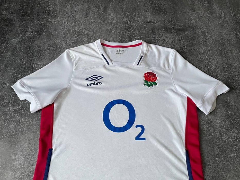 Umbro Umbro England Rugby Soccer Jersey T-shirt Big O2 Logo Rare | Grailed