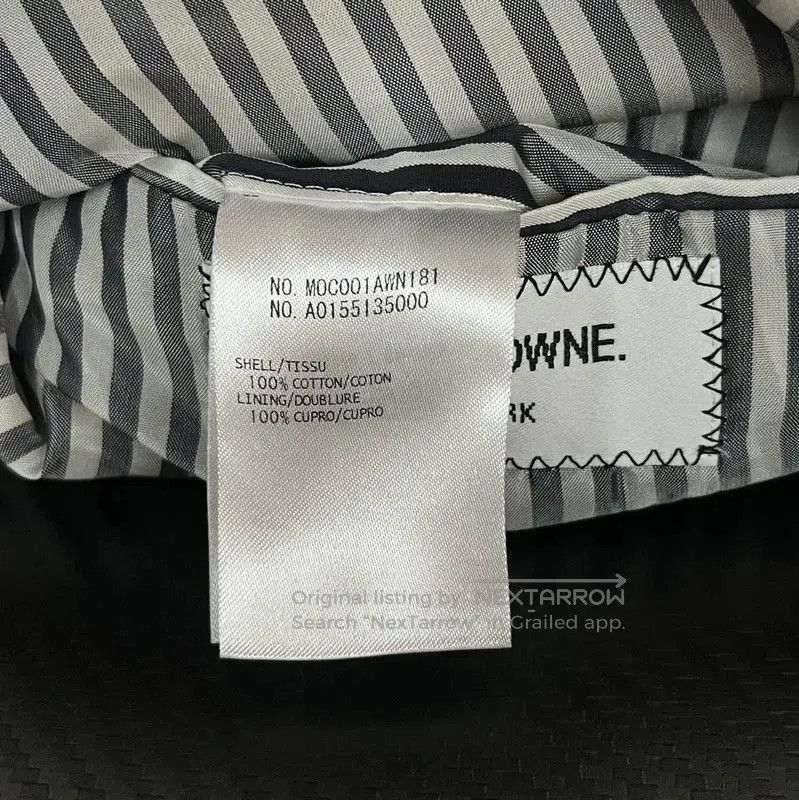 Thom Browne Thom Browne Men's Navy Cotton Overcoat . Size US S / EU 44-46 / 1 - 5 Thumbnail