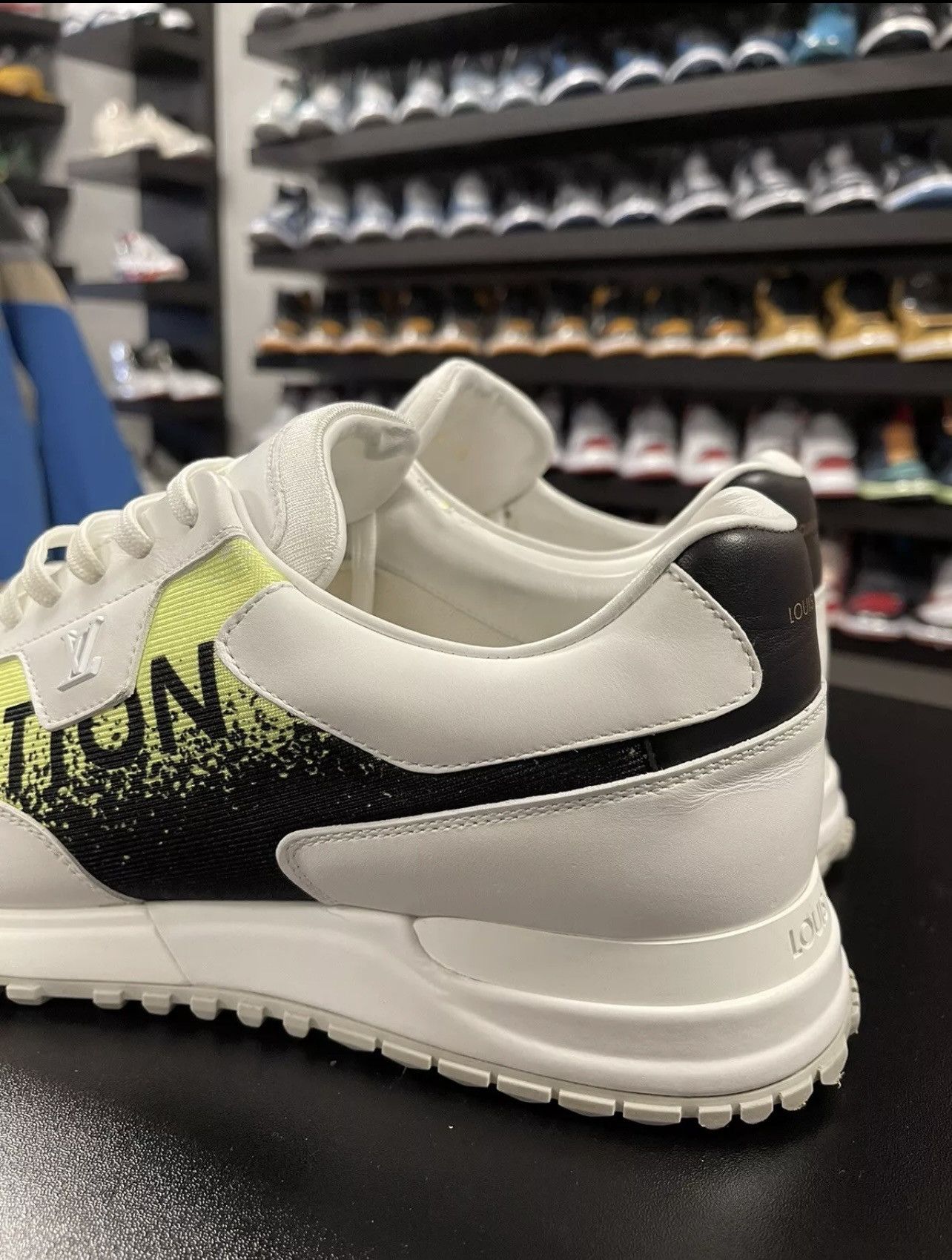 Louis Vuitton Size 10.5US/9.5LV - Louis Vuitton Run Away Sneaker Neon Size US 10.5 / EU 43-44 - 5 Thumbnail