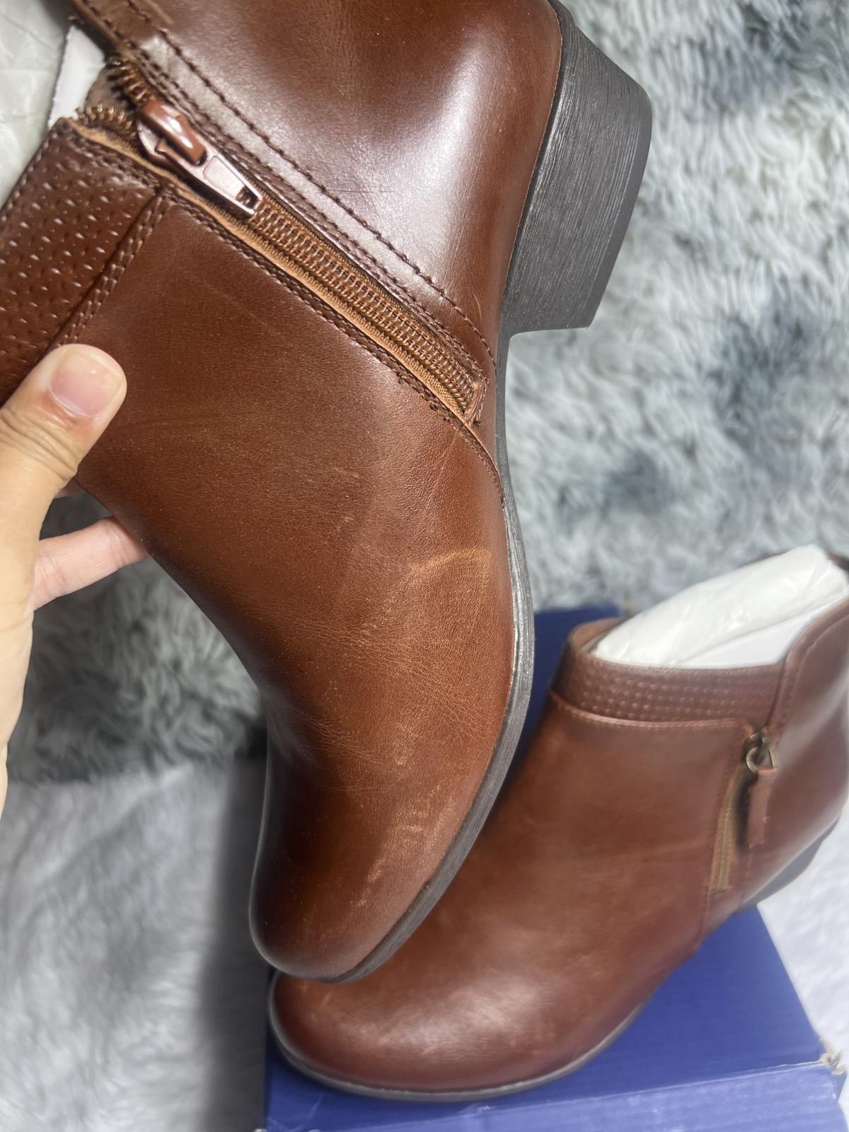 Rockport Rockport Carly Bootie Brown Leather Ankle Boots Size 10M Size US 10 / IT 40 - 5 Thumbnail