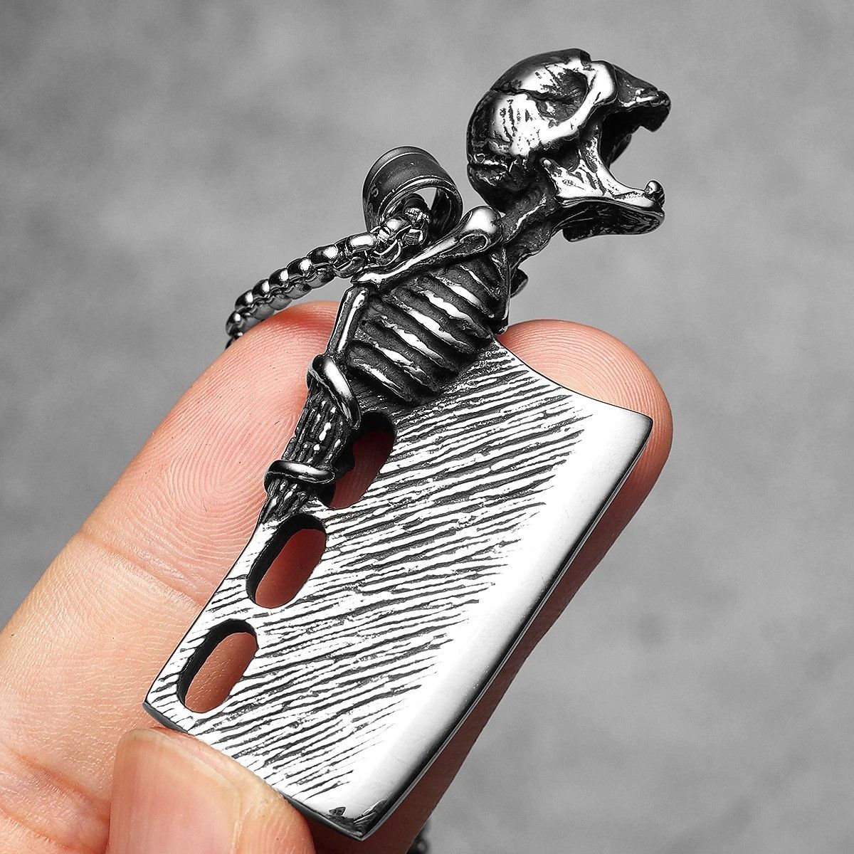 Other Skull Knife Pendant Accessories Necklace Gifts For Him Size ONE SIZE - 4 Thumbnail