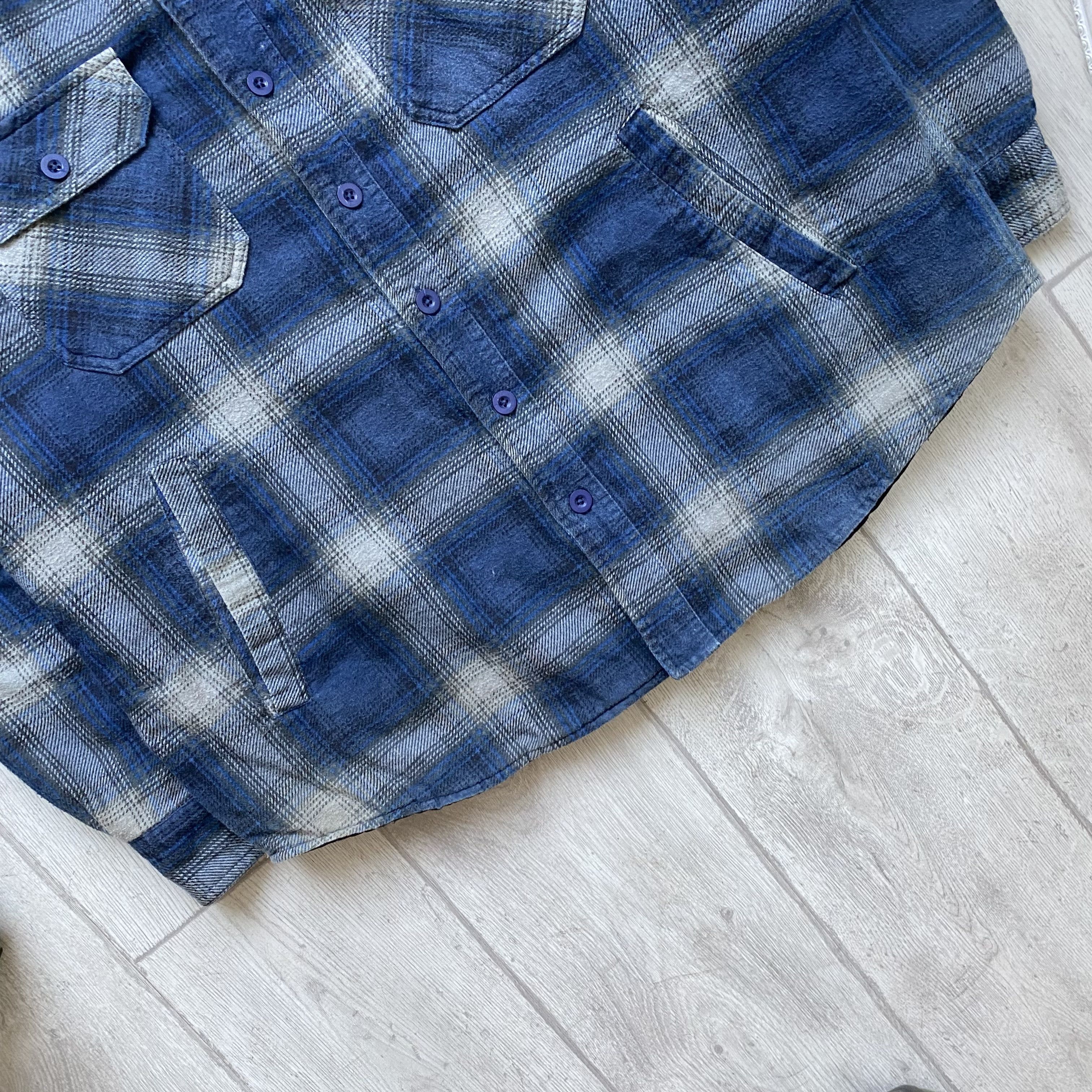 Carhartt Vintage Carhartt style Flannel Quilted Work jacket Overshirt Size US L / EU 52-54 / 3 - 3 Thumbnail
