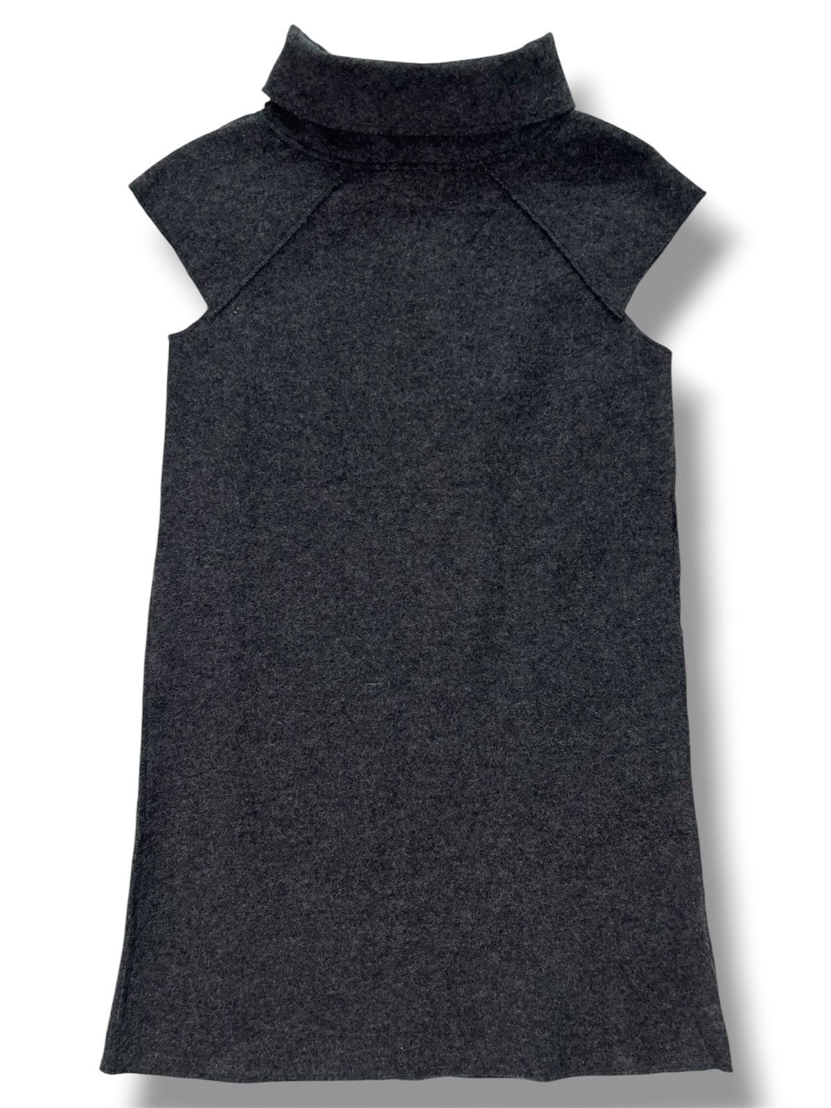 agnes b. Agnes b. Wool Turtleneck Sleeveless Shift Dress Size M / US 6-8 / IT 42-44 - 2 Thumbnail