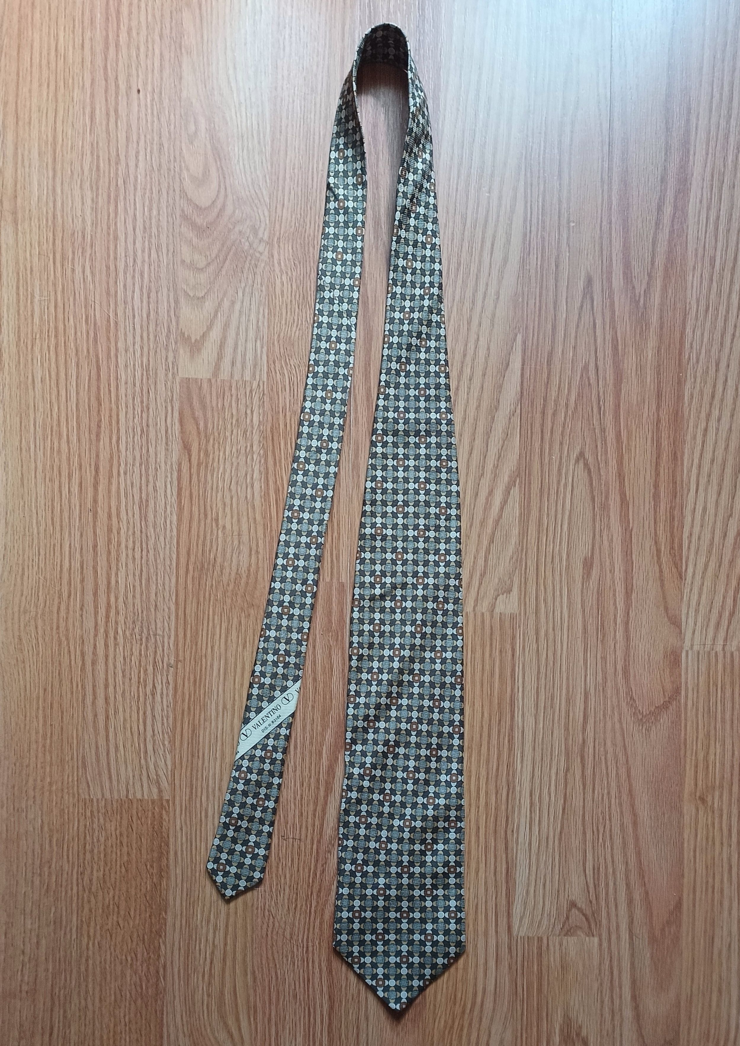 Valentino VALENTINO Cravatte Abstract Print Silk Mens Tie Size ONE SIZE - 9 Thumbnail