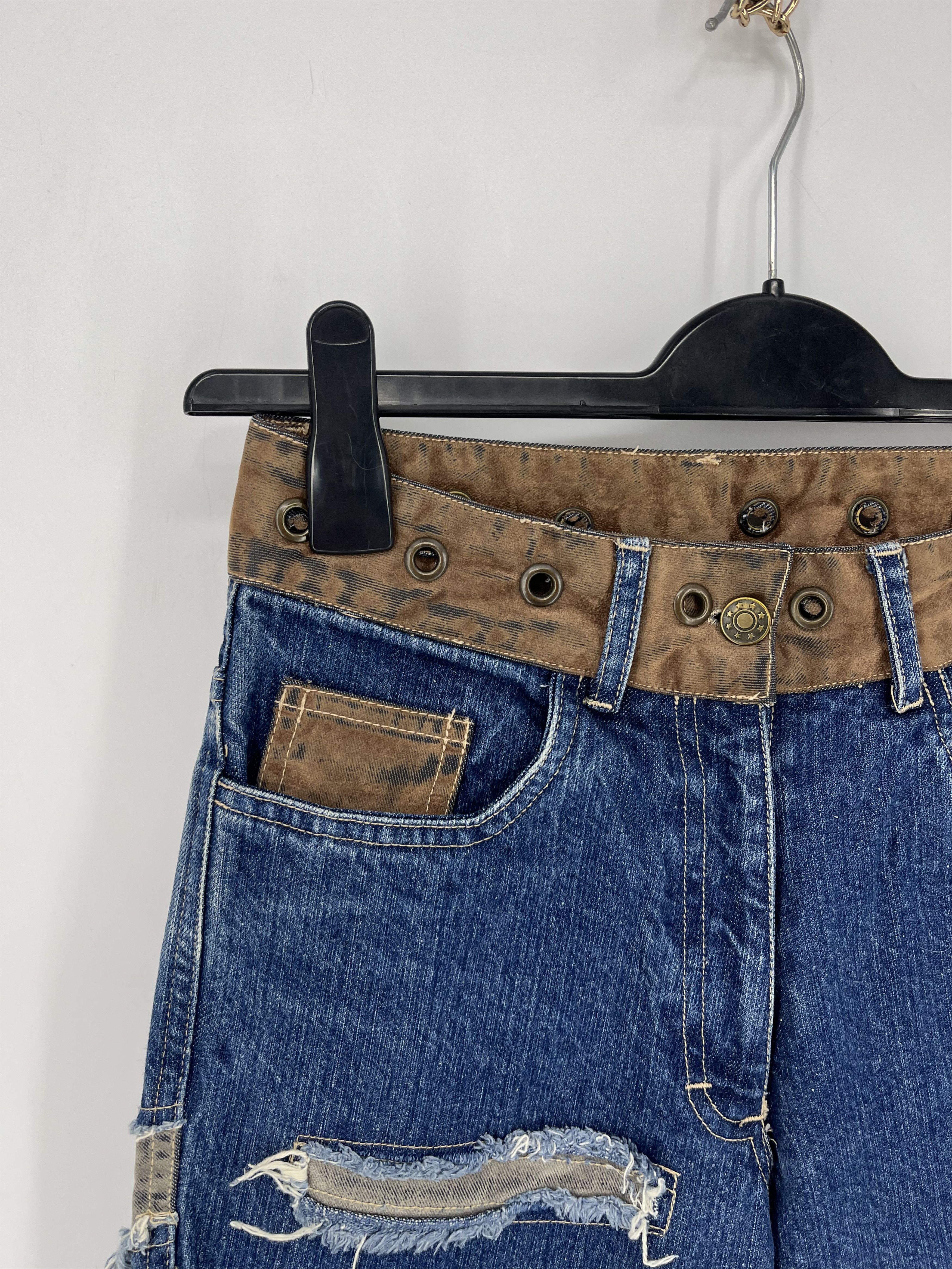 Other Vintage Custom Japanese Oririn Light Wash Style Flare Jeans Size 24" / US 00 / IT 34 - 3 Thumbnail