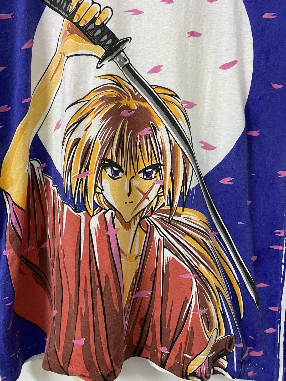 Anime Vintage Samurai X Rurouni Kenshin Weekly Jump Size US L / EU 52-54 / 3 - 2 Thumbnail