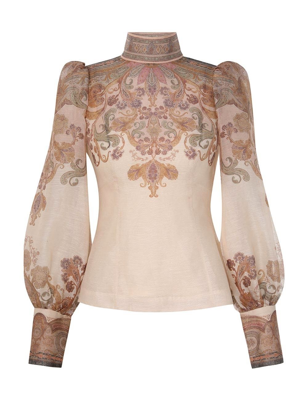 oc11z0925 Illustration Bodice Top in Multicolor