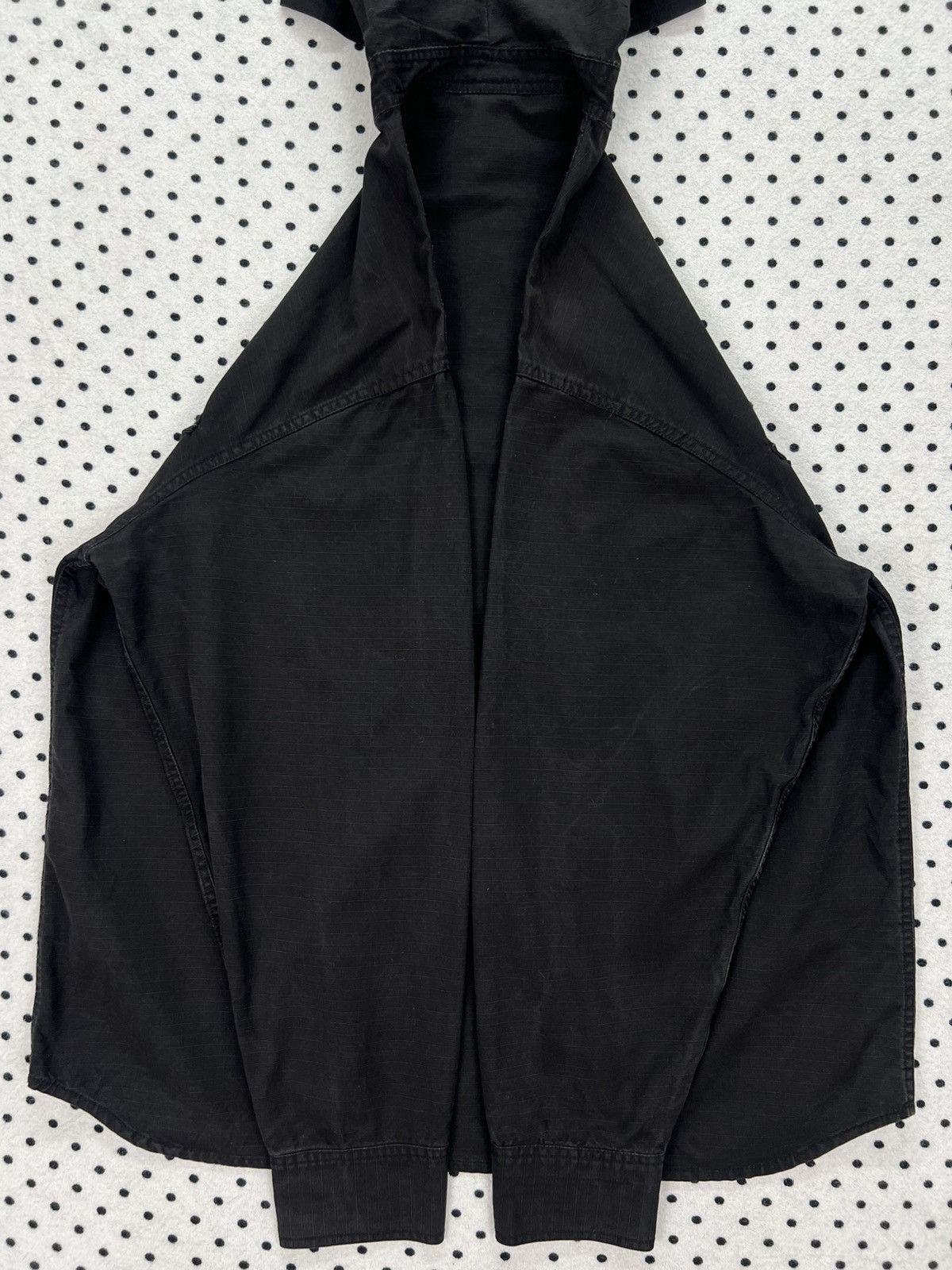 Japanese Brand × Vintage Script Ripstop Half Button Hooded Jacket Size US M / EU 48-50 / 2 - 6 Thumbnail