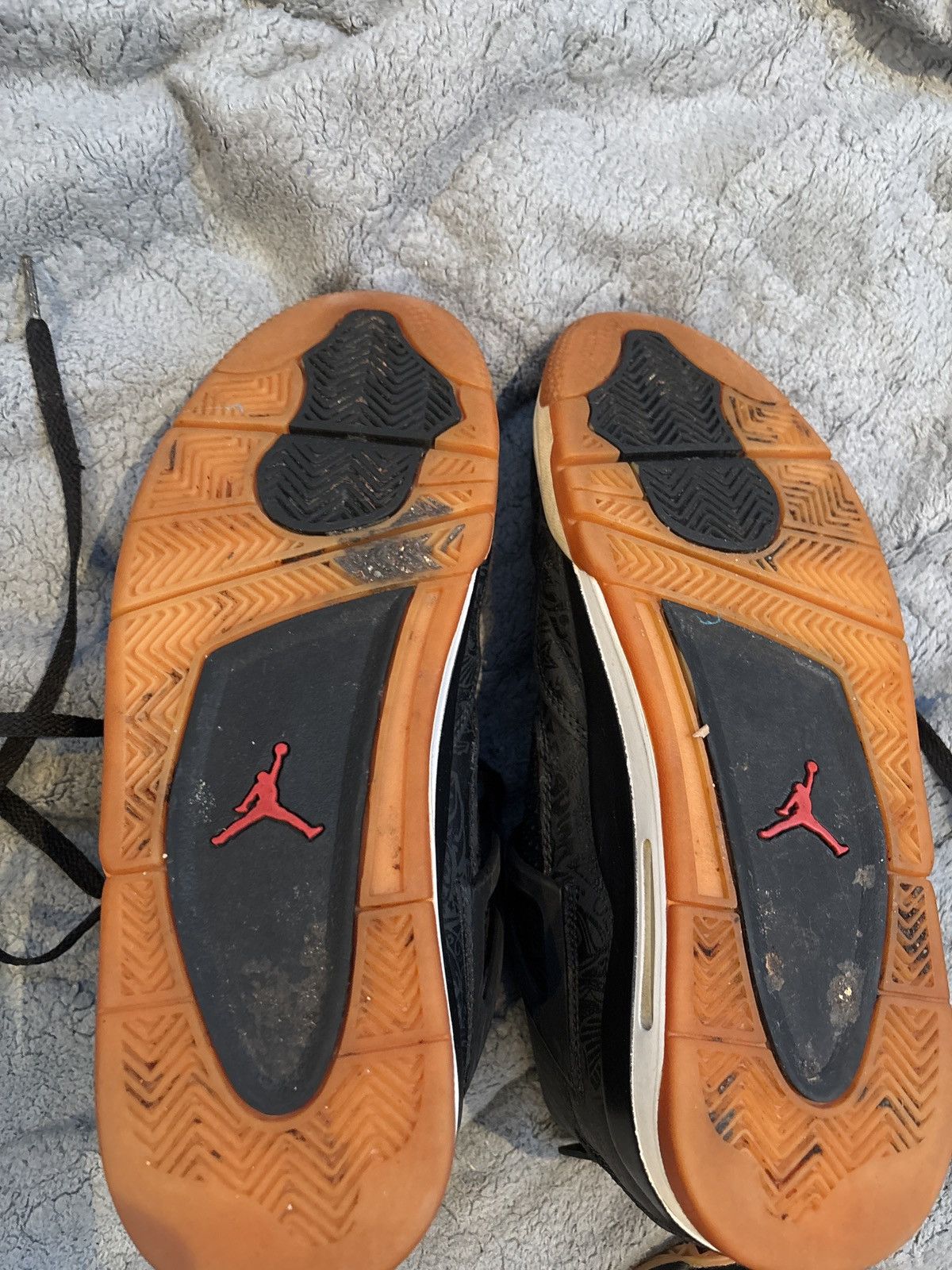 Jordan Brand Jordan 4 retro Laser black gum Size US 10 / EU 43 - 6 Thumbnail
