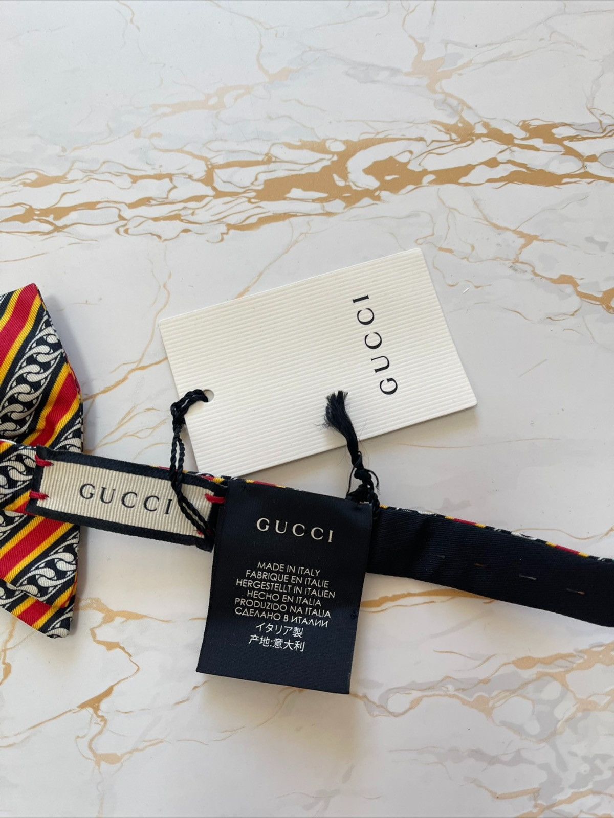 Gucci Gucci silk bow tie Size ONE SIZE - 5 Thumbnail