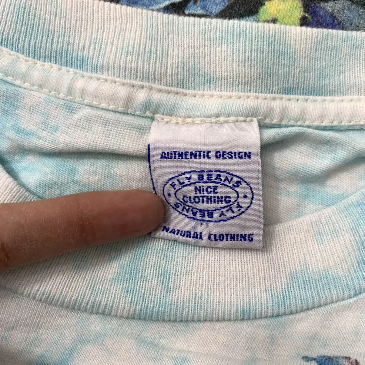 Vintage Vintage 90’ FLYBEANS CORAL REEF Aquatic Paradise Tee Shirt Size L / US 10 / IT 46 - 5 Thumbnail