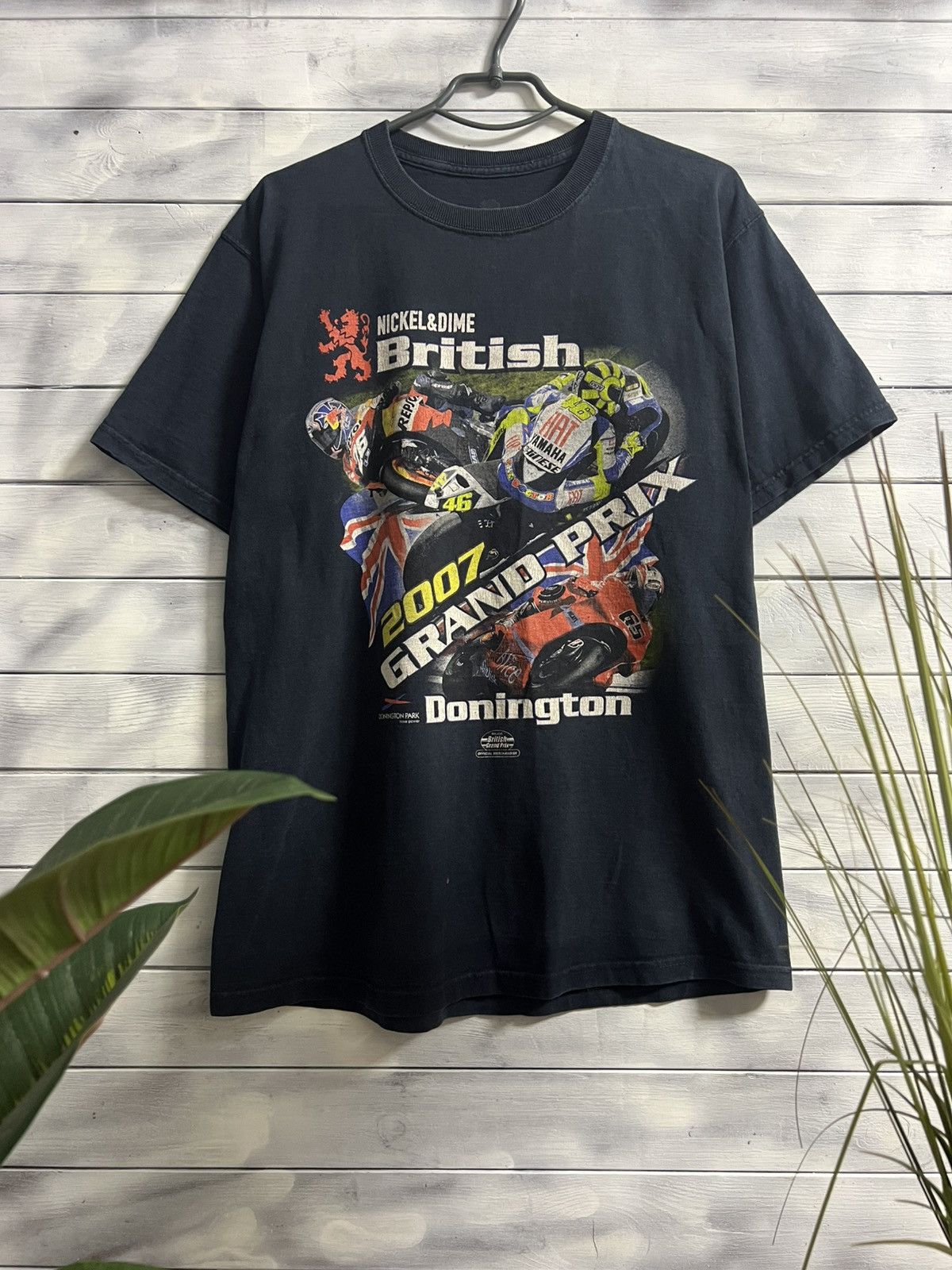 Vintage Rare Vintage MOTO T-Shirt British Grand prix Donington 2007 Size US L / EU 52-54 / 3 - 1 Thumbnail
