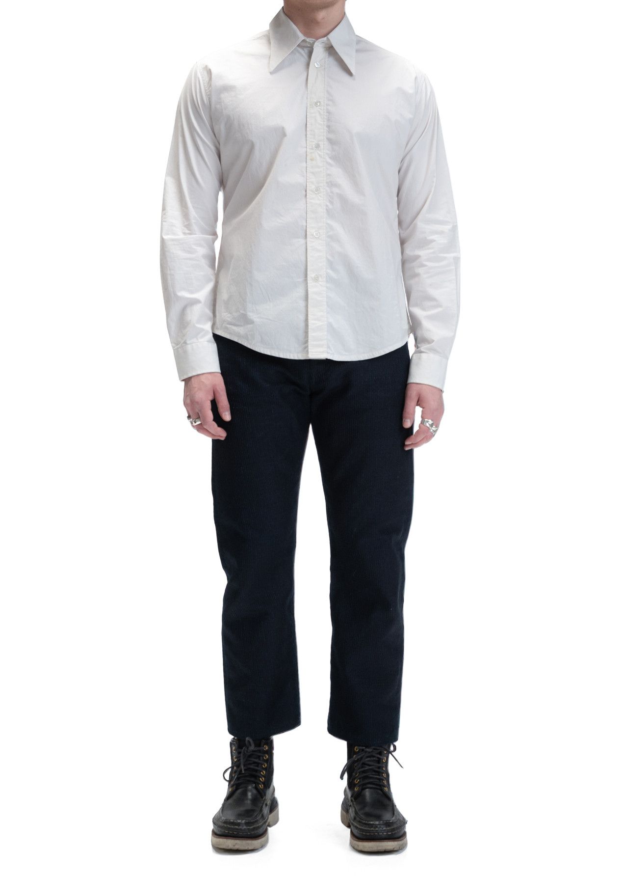 Raf Simons SS04 Embroidered Shirt Size US L / EU 52-54 / 3 - 4 Thumbnail