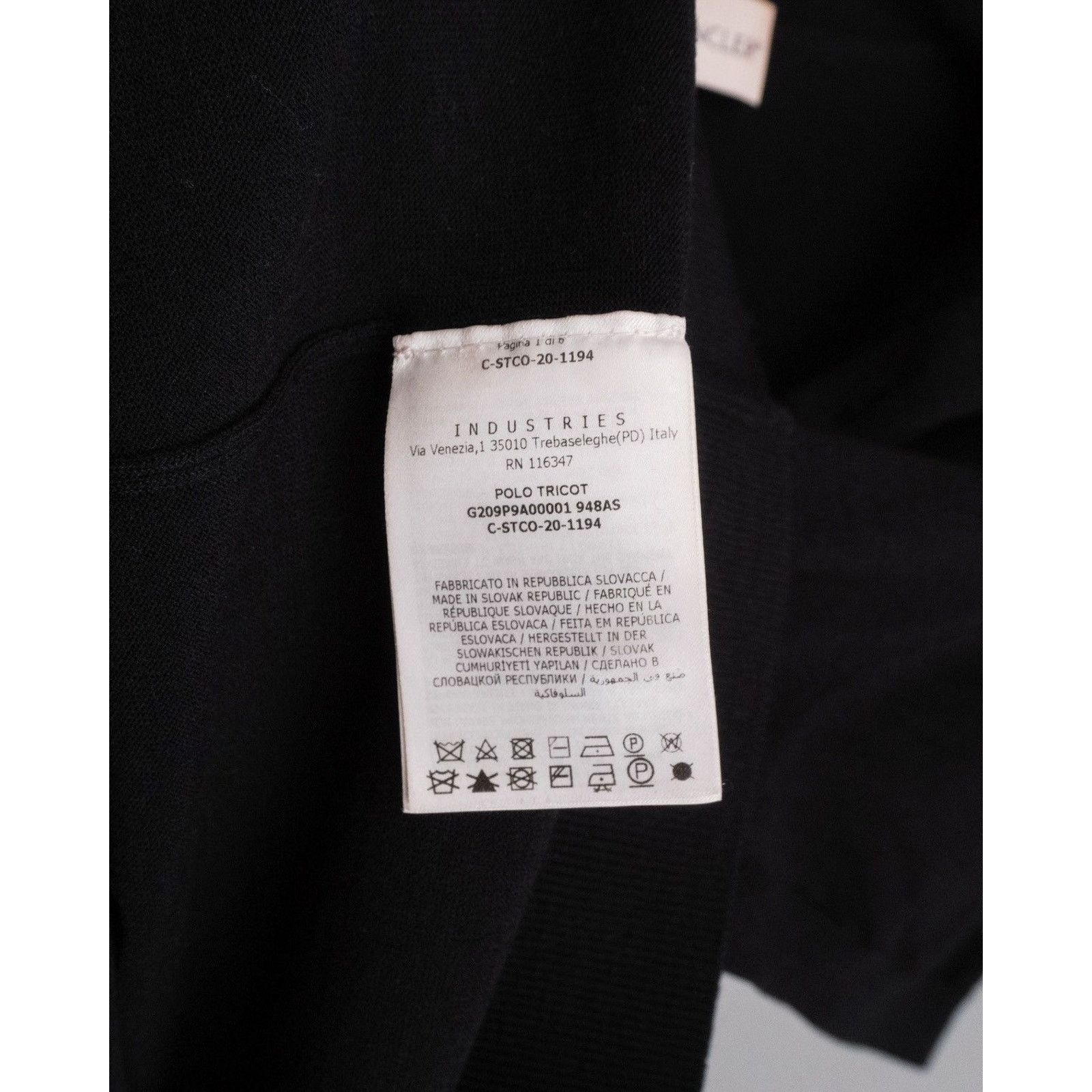 Moncler Moncler black wool polo shirt Size US S / EU 44-46 / 1 - 7 Thumbnail